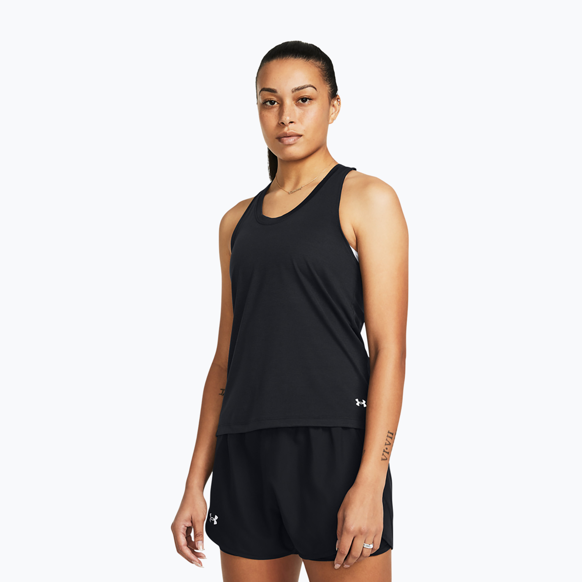 Tank top do biegania damski Under Armour Launch Singlet black/reflective | WYSYŁKA W 24H | 30 DNI NA ZWROT