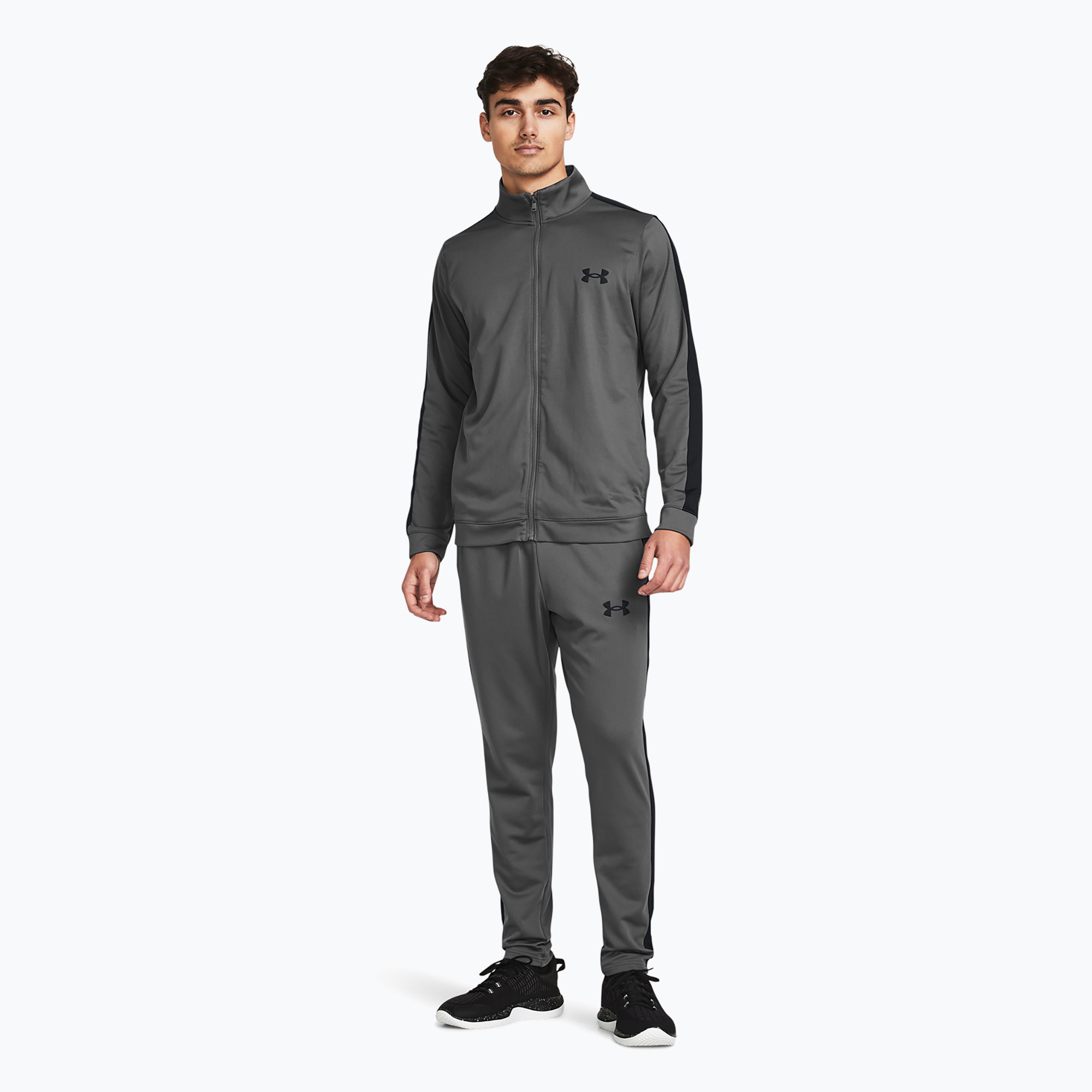 Dres męski Under Armour UA Knit Track Suit castlerock/black 
