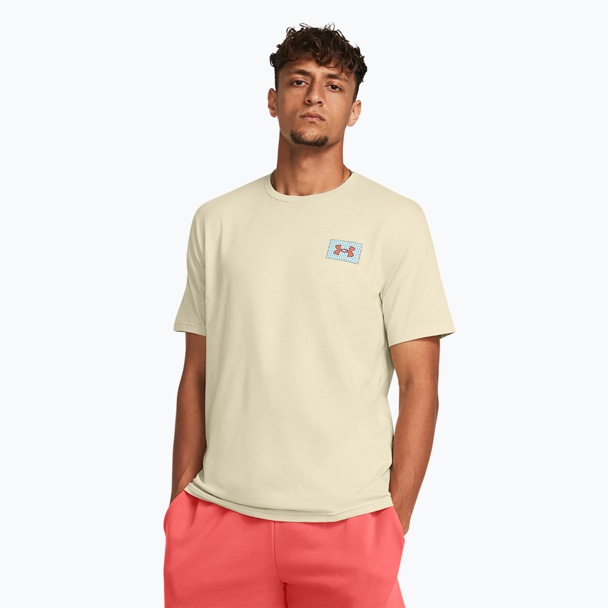 Koszulka męska Under Armour Colorblock Logo LC silt/coho | WYSYŁKA W 24H | 30 DNI NA ZWROT