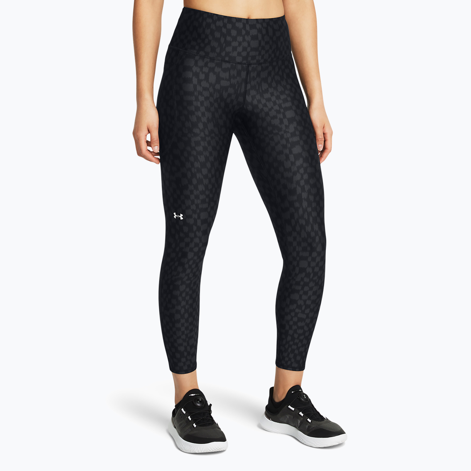 Legginsy treningowe damskie Under Armour Armour AOP Ankle Compression black/anthracite/white | WYSYŁKA W 24H | 30 DNI NA ZWROT