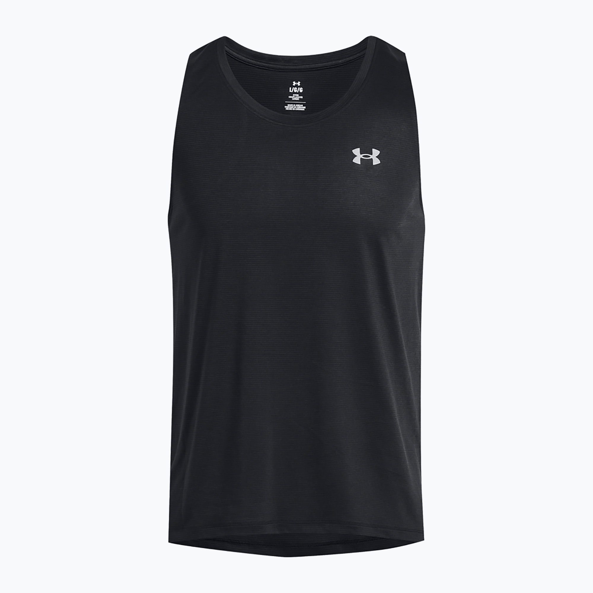 Tank top do biegania męski Under Armour Launch Singlet black/reflective | WYSYŁKA W 24H | 30 DNI NA ZWROT