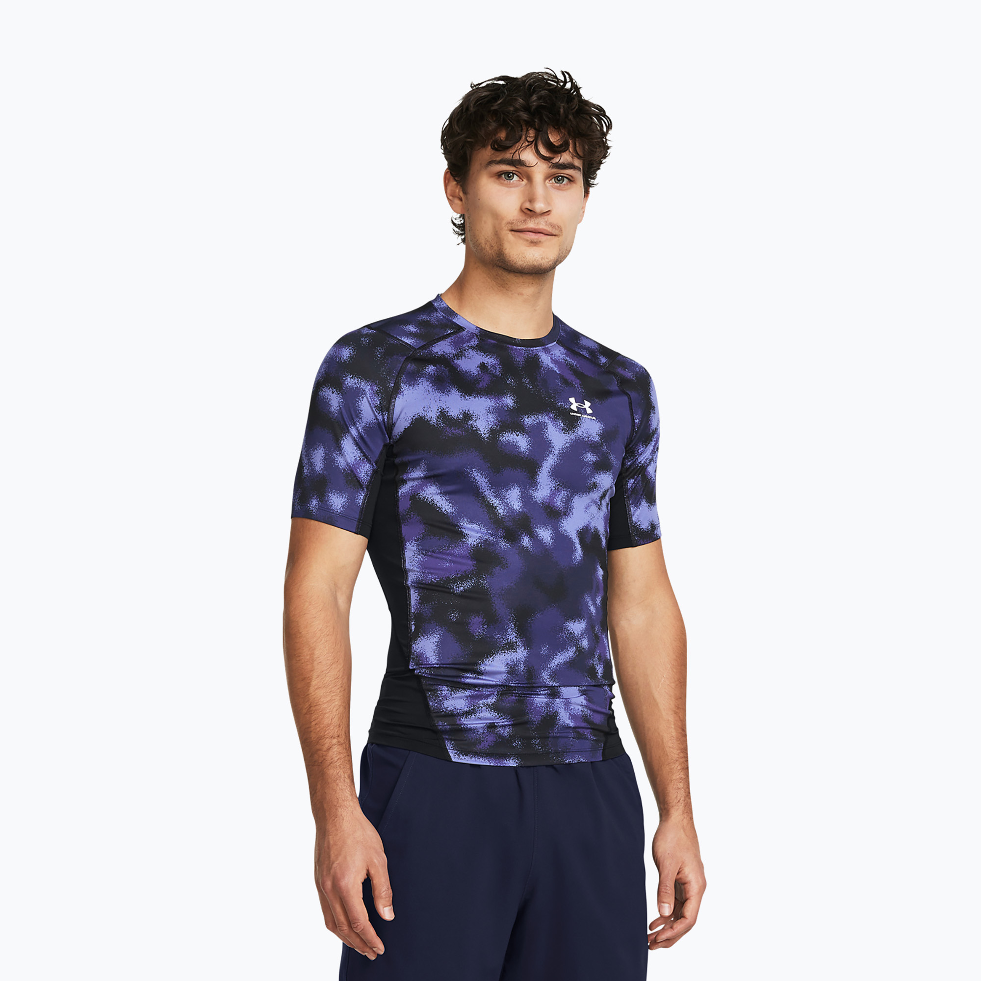 Koszulka treningowa męska Under Armour HG Armour Printed starlight/white | WYSYŁKA W 24H | 30 DNI NA ZWROT