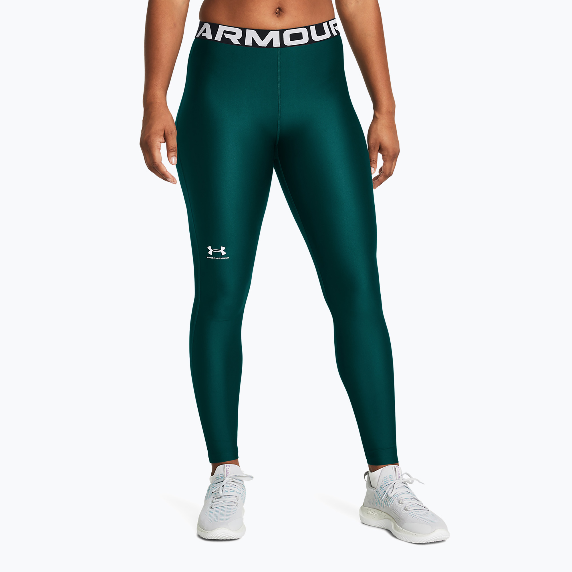 Legginsy treningowe damskie Under Armour HeatGear hydro teal/white | WYSYŁKA W 24H | 30 DNI NA ZWROT