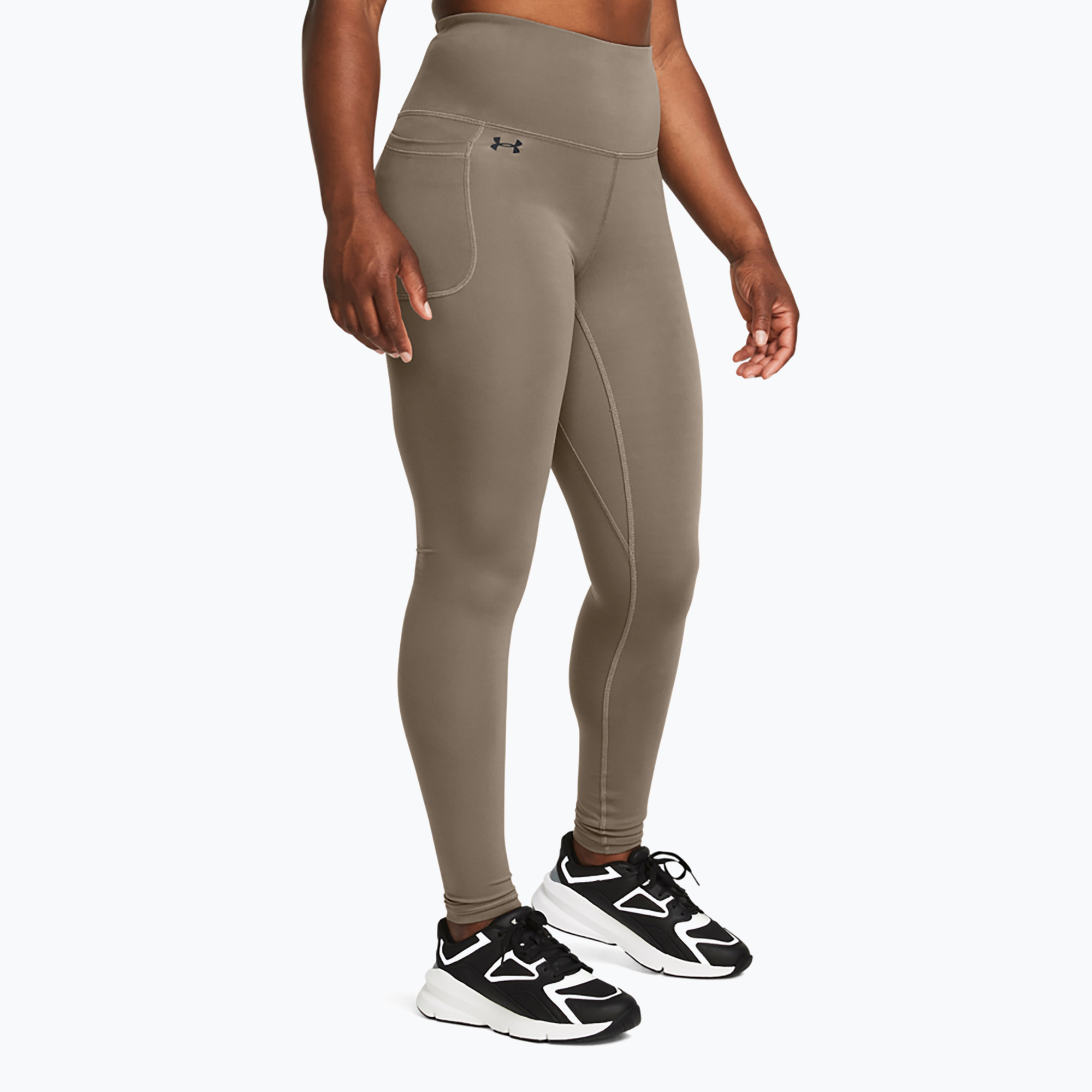 Legginsy treningowe damskie Under Armour Motion taupe dusk/black | WYSYŁKA W 24H | 30 DNI NA ZWROT