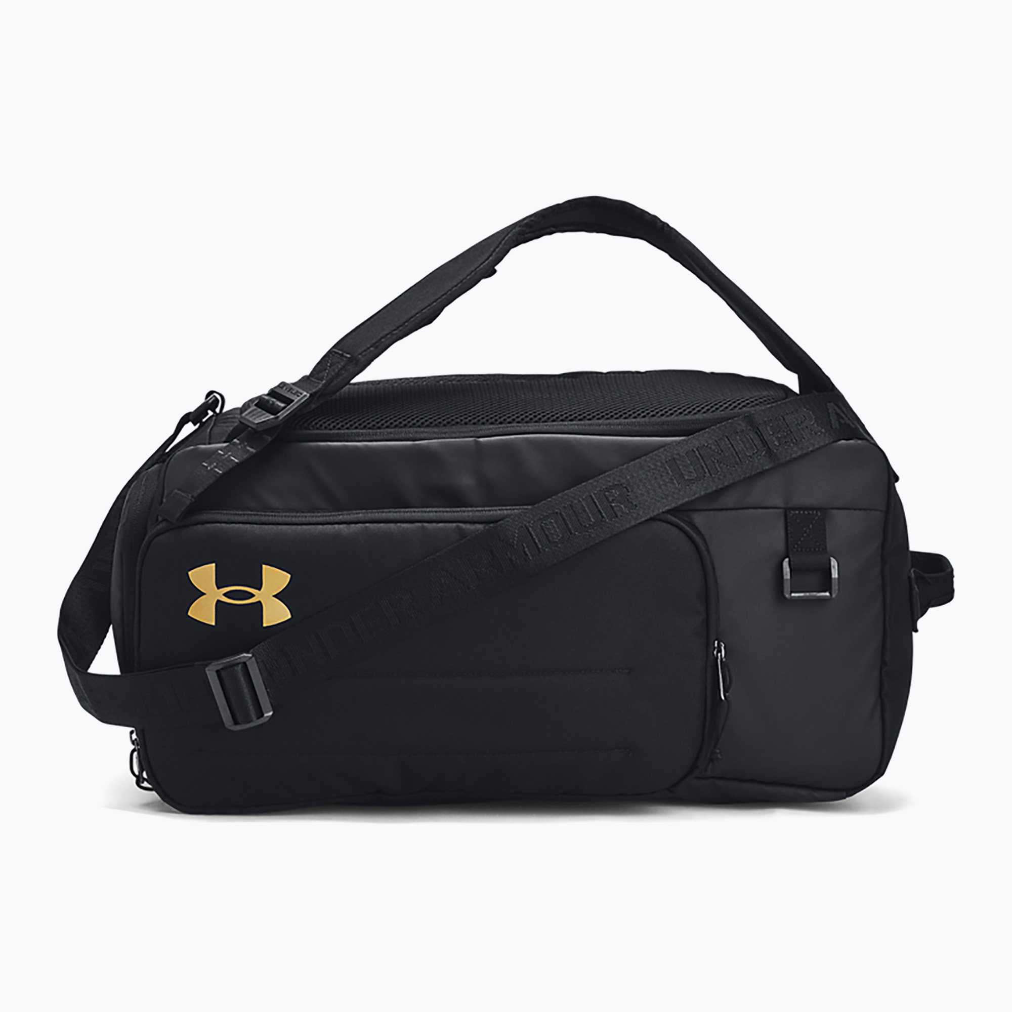 Torba treningowa Under Armour Contain Duo 40 l black/metallic gold | WYSYŁKA W 24H | 30 DNI NA ZWROT