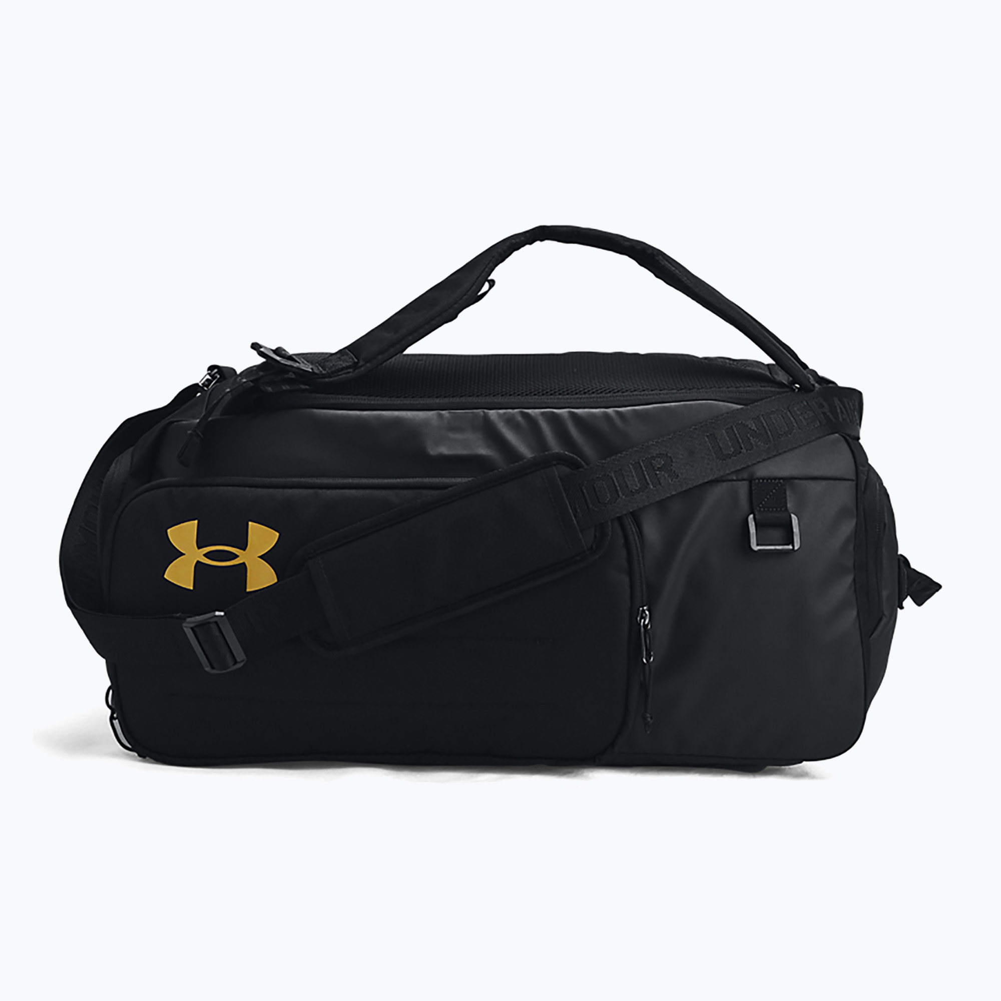 Torba treningowa Under Armour Contain Duo 50 l black/metallic gold | WYSYŁKA W 24H | 30 DNI NA ZWROT