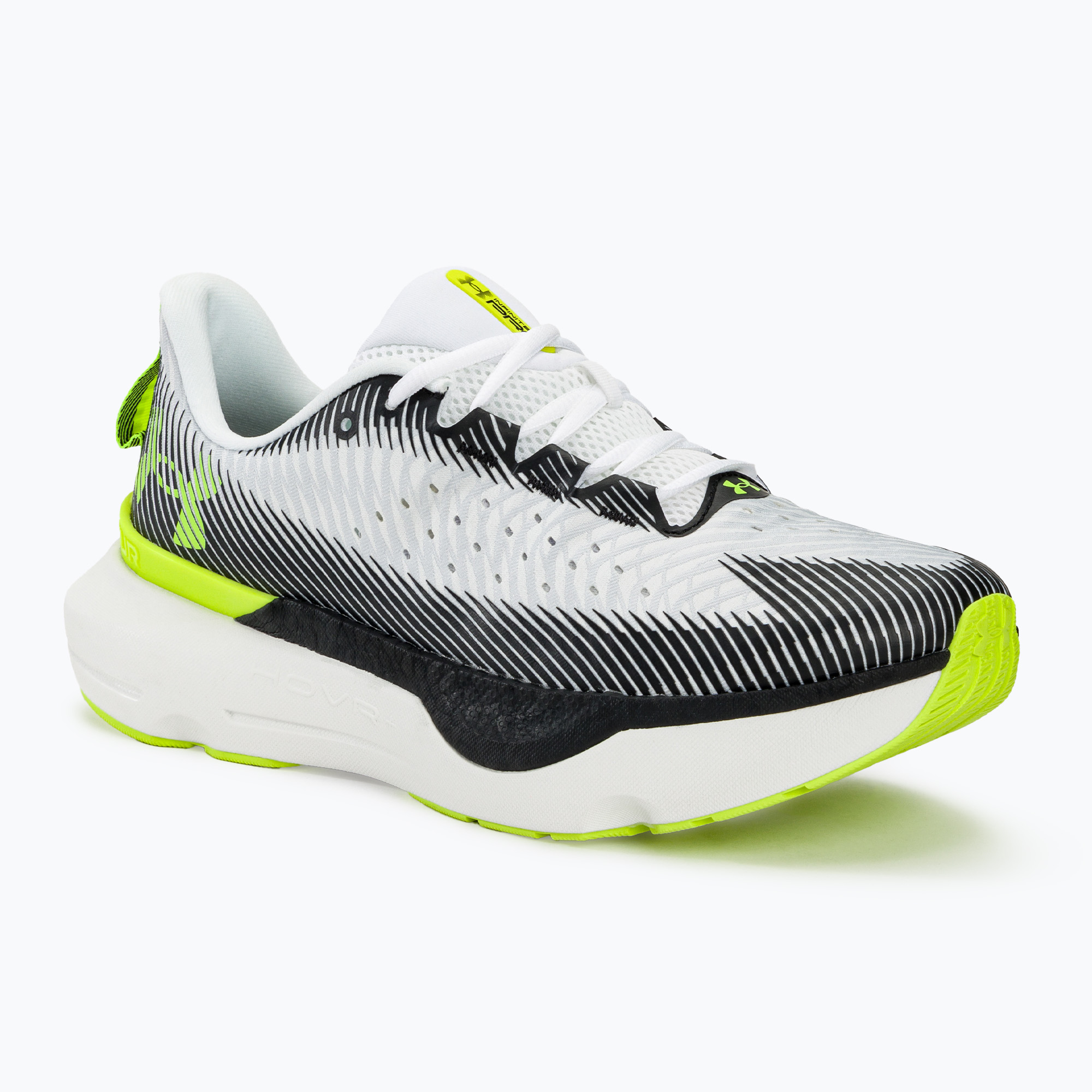 Buty do biegania męskie Under Armour Infinite Pro white/black/high vis yellow | WYSYŁKA W 24H | 30 DNI NA ZWROT