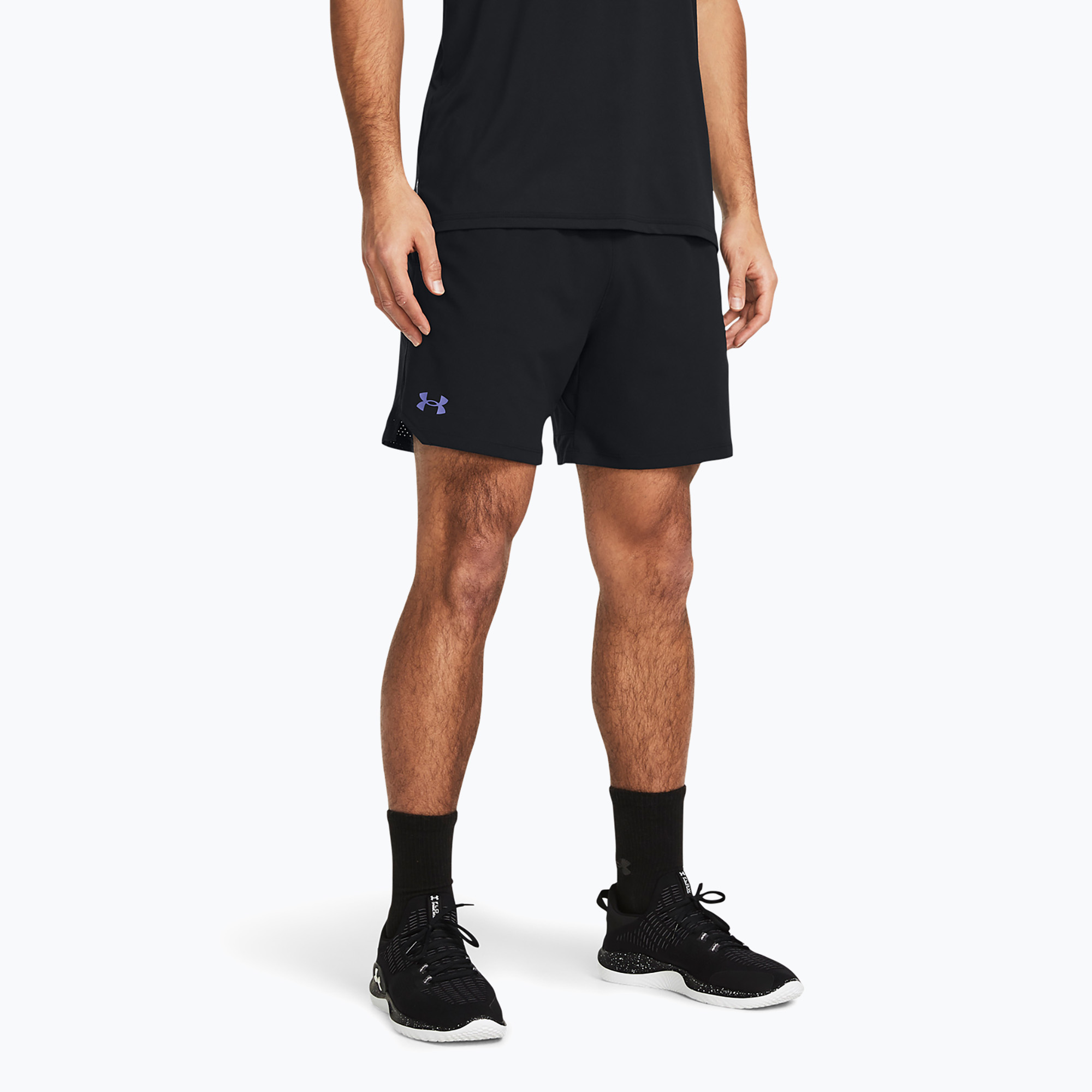 Spodenki treningowe męskie Under Armour Ua Vanish Woven 6in black/starlight | WYSYŁKA W 24H | 30 DNI NA ZWROT