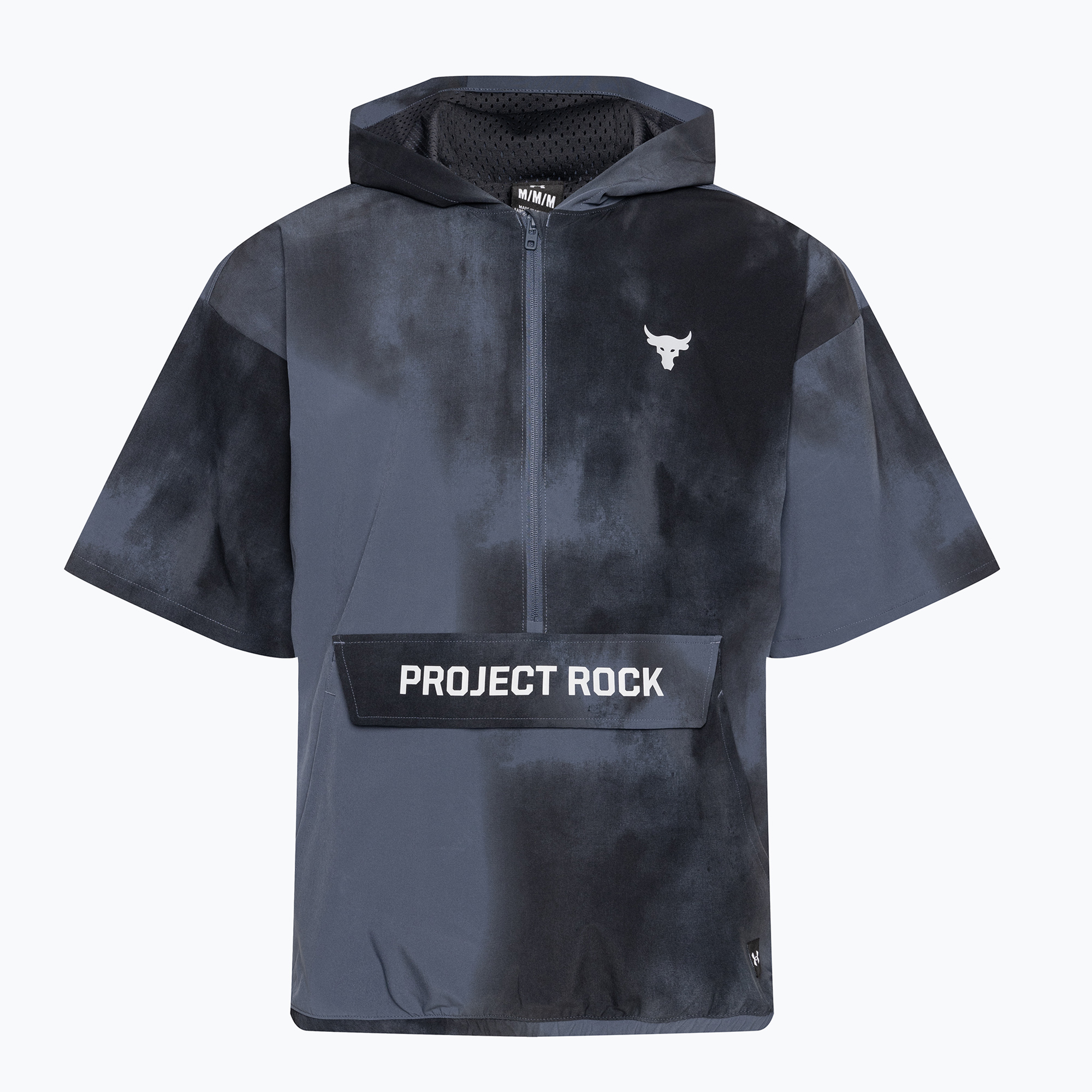 Kurtka treningowa męska Under Armour Project Rock Warm Up Hooded downpour gray/mod gray | WYSYŁKA W 24H | 30 DNI NA ZWROT