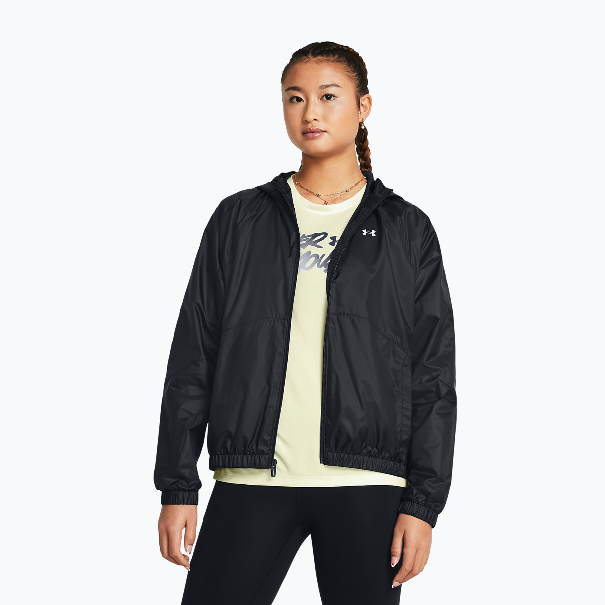 Kurtka przeciwwiatrowa damska Under Armour Sport Windbreaker black/white | WYSYŁKA W 24H | 30 DNI NA ZWROT