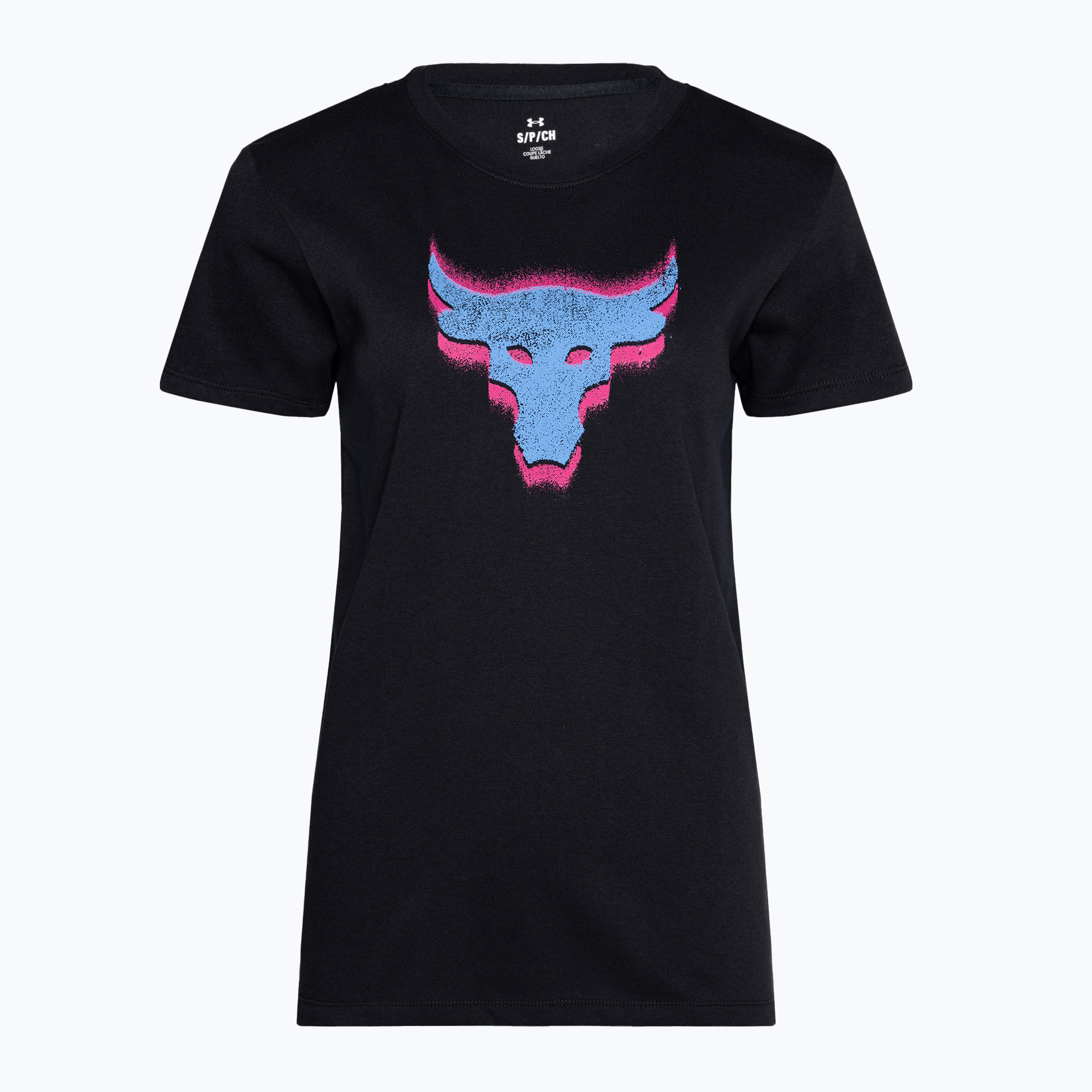 Koszulka treningowa damska Under Armour Project Underground Core T black/viral blue | WYSYŁKA W 24H | 30 DNI NA ZWROT