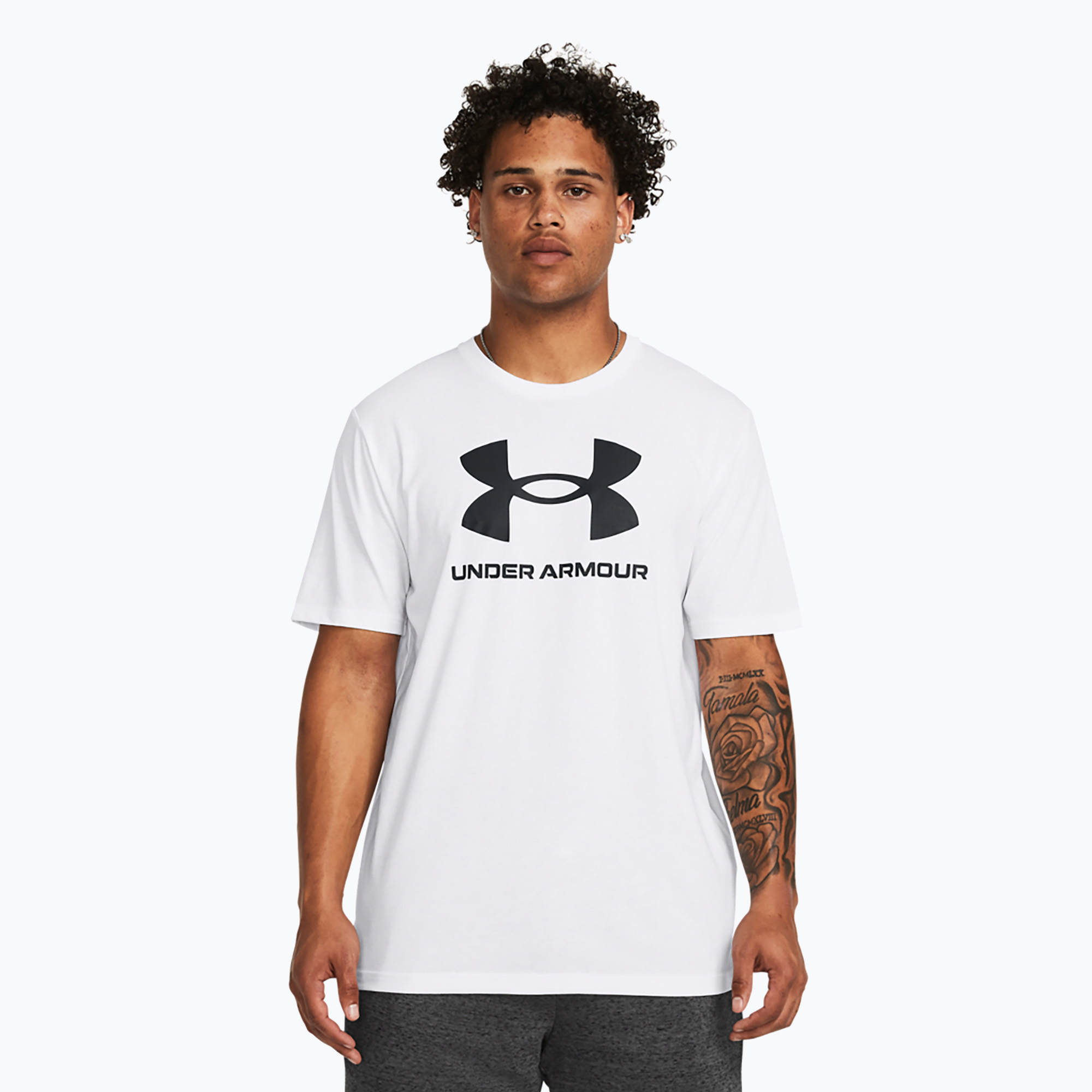 Koszulka męska Under Armour Sportstyle Logo Update white/black | WYSYŁKA W 24H | 30 DNI NA ZWROT