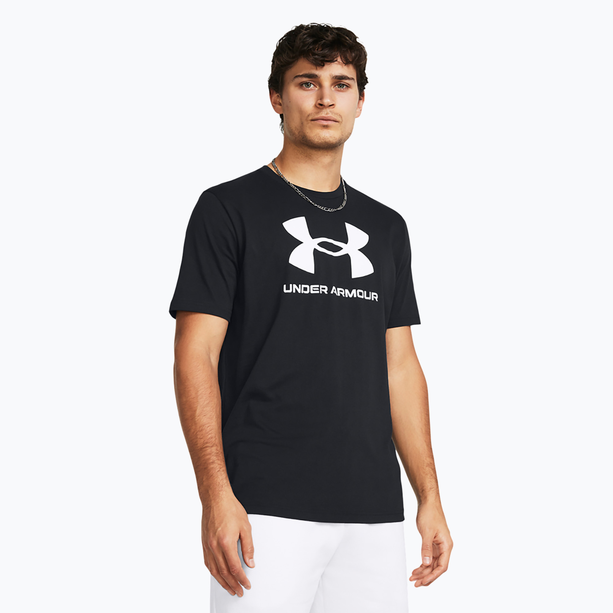 Koszulka męska Under Armour Sportstyle Logo Update black/white | WYSYŁKA W 24H | 30 DNI NA ZWROT