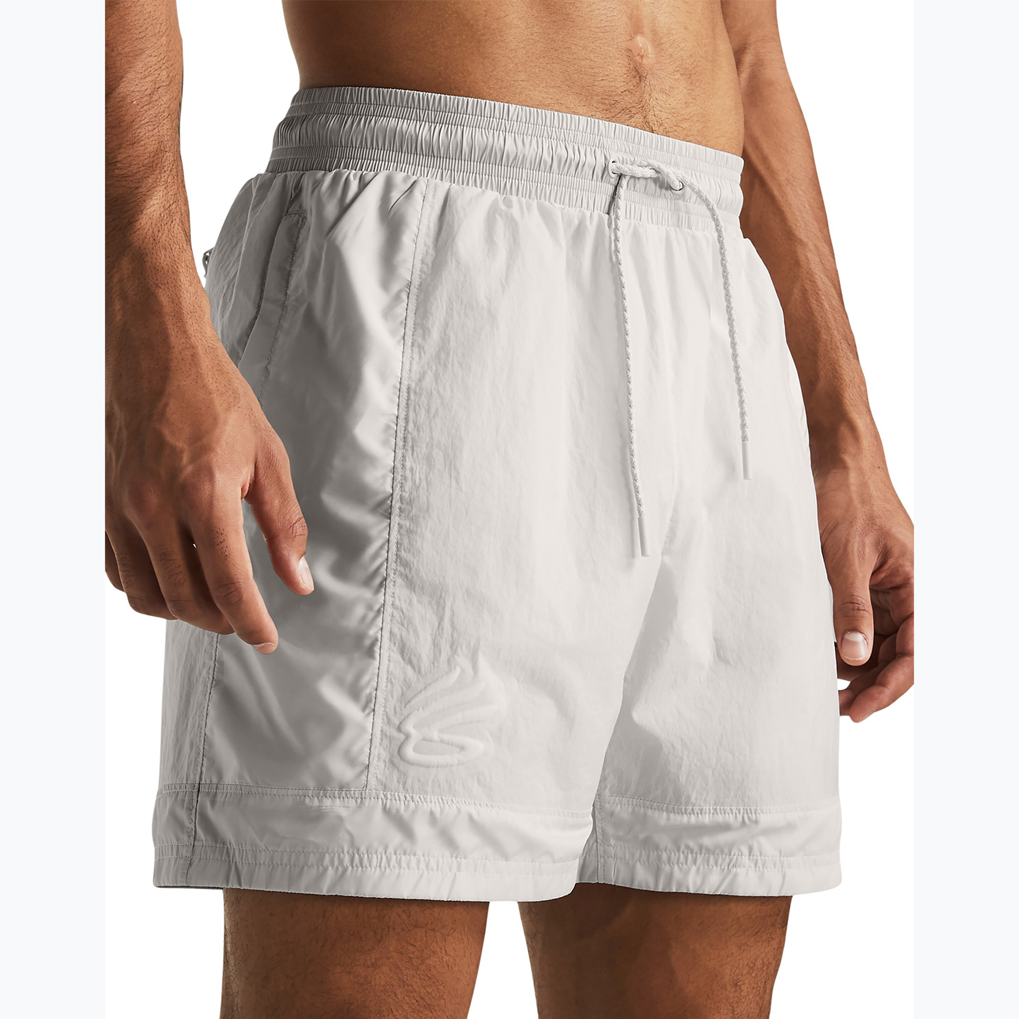 Spodenki koszykarskie męskie Under Armour Curry Woen Short white clay/white clay/white clay | WYSYŁKA W 24H | 30 DNI NA ZWROT