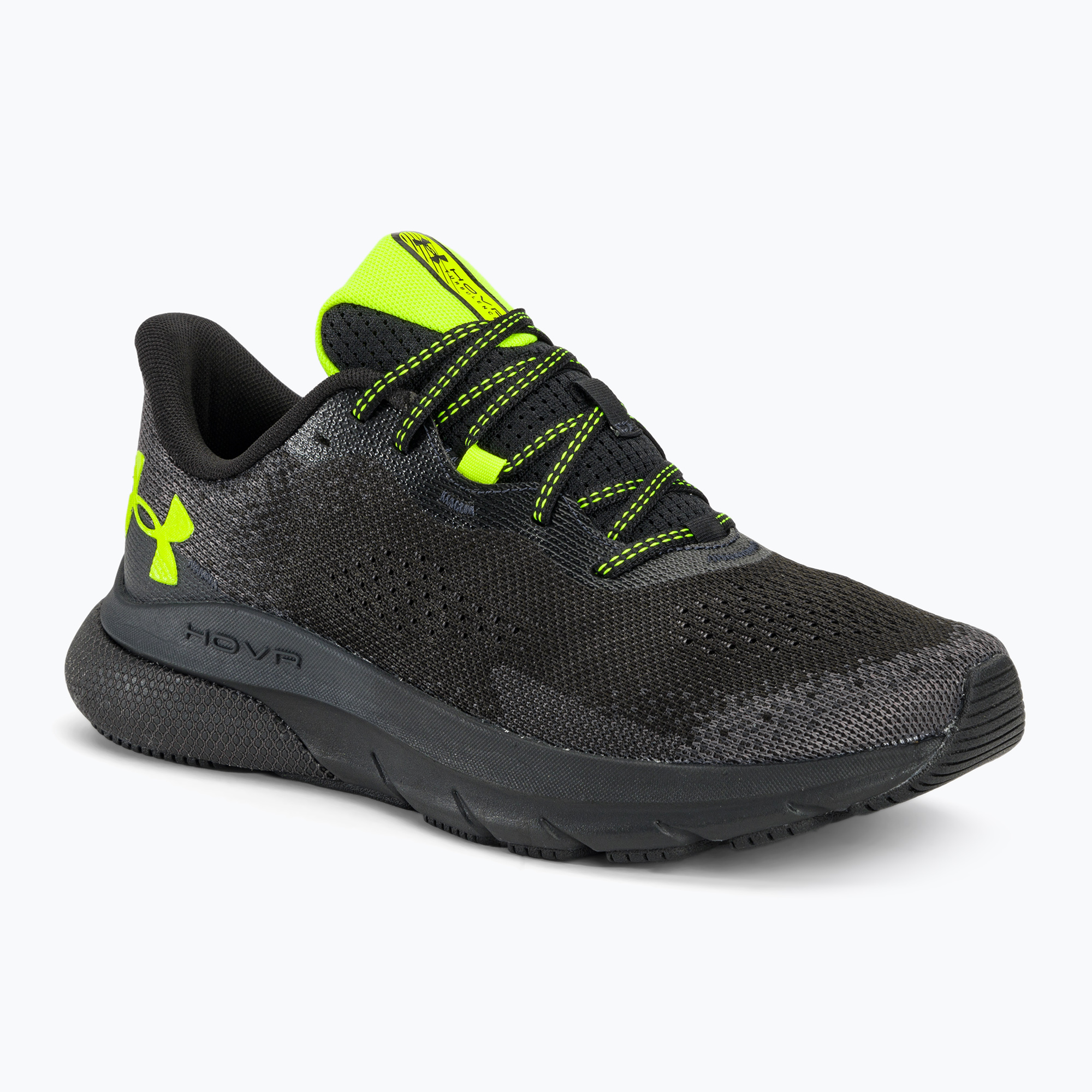 Buty do biegania męskie Under Armour Hovr Turbulence 2 black/black/high vis yellow | WYSYŁKA W 24H | 30 DNI NA ZWROT