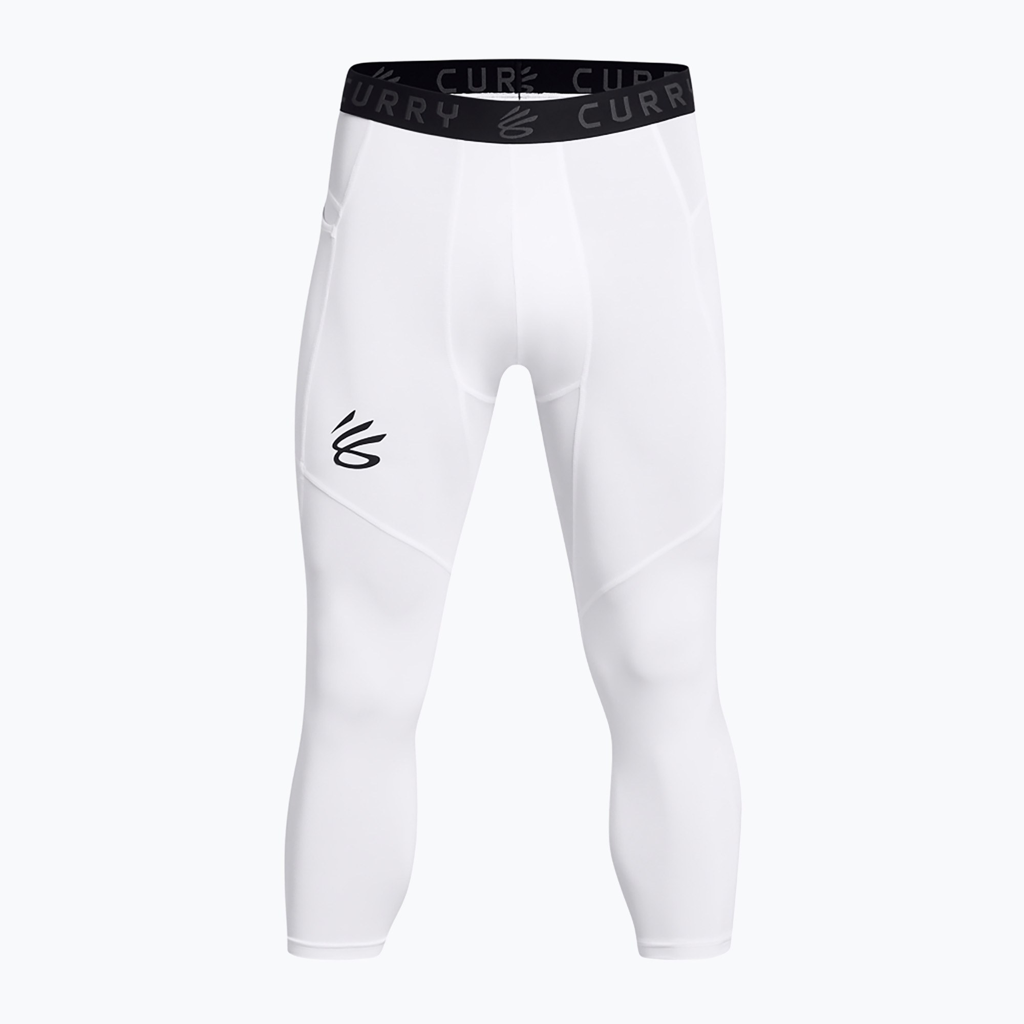 Legginsy treningowe męskie Under Armour Curry Brand 3/4 white/white/black | WYSYŁKA W 24H | 30 DNI NA ZWROT