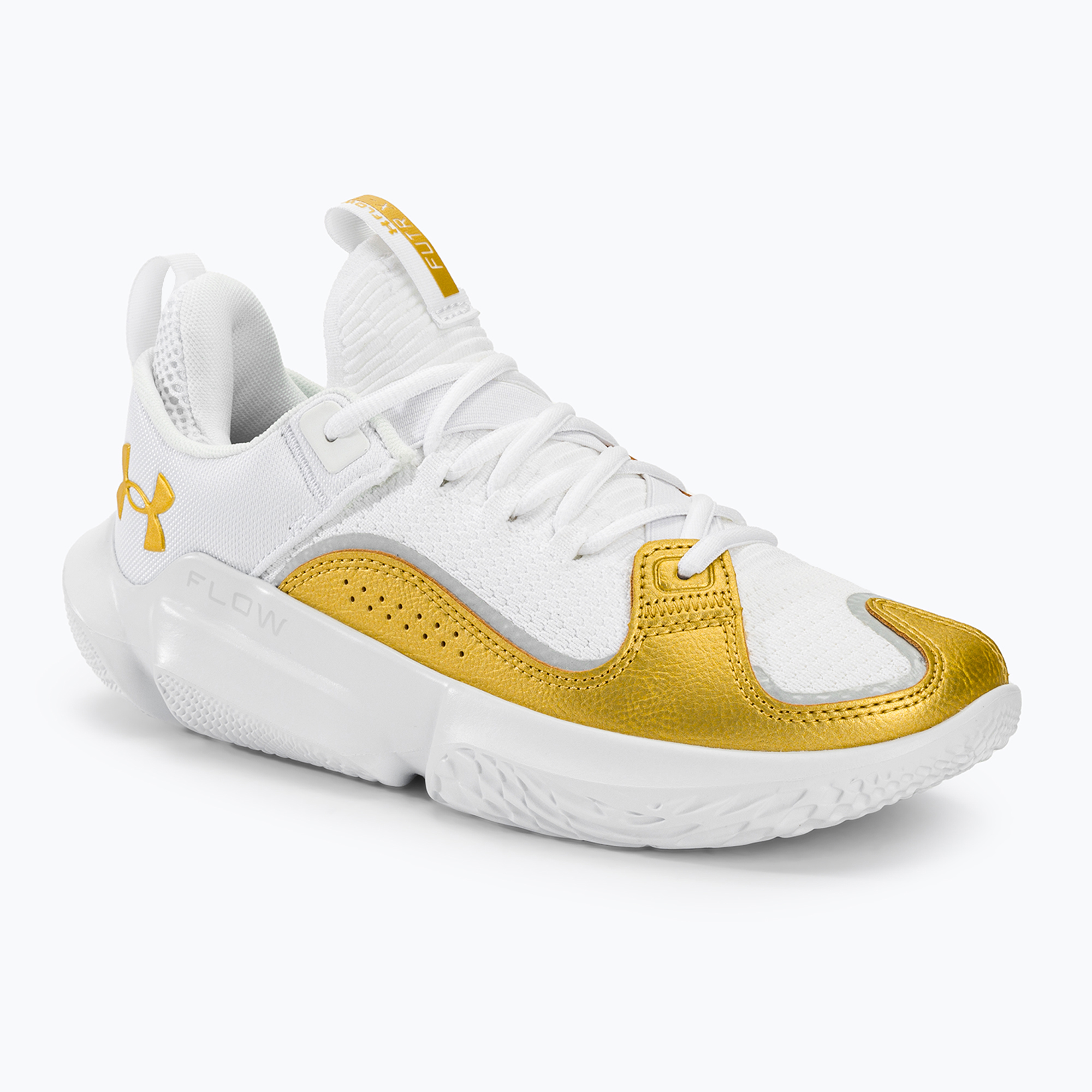 Buty do koszykówki Under Armour Flow Futr X3 white/white/metallic gold | WYSYŁKA W 24H | 30 DNI NA ZWROT