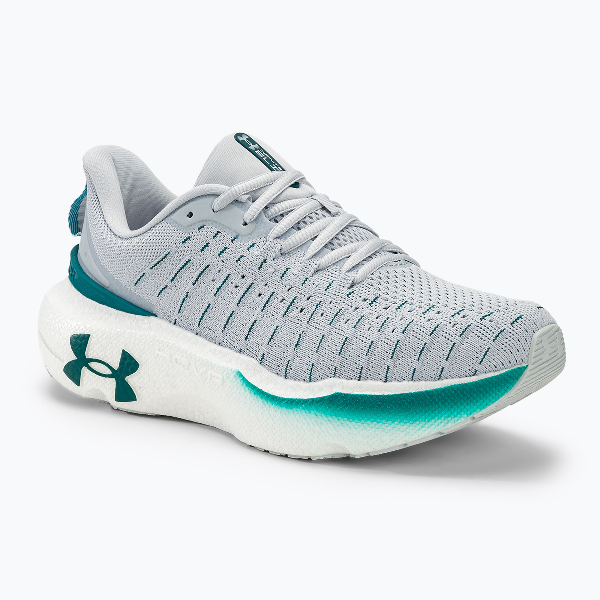 Buty do biegania męskie Under Armour Infinite Elite halo gray/halo gray/hydro teal | WYSYŁKA W 24H | 30 DNI NA ZWROT