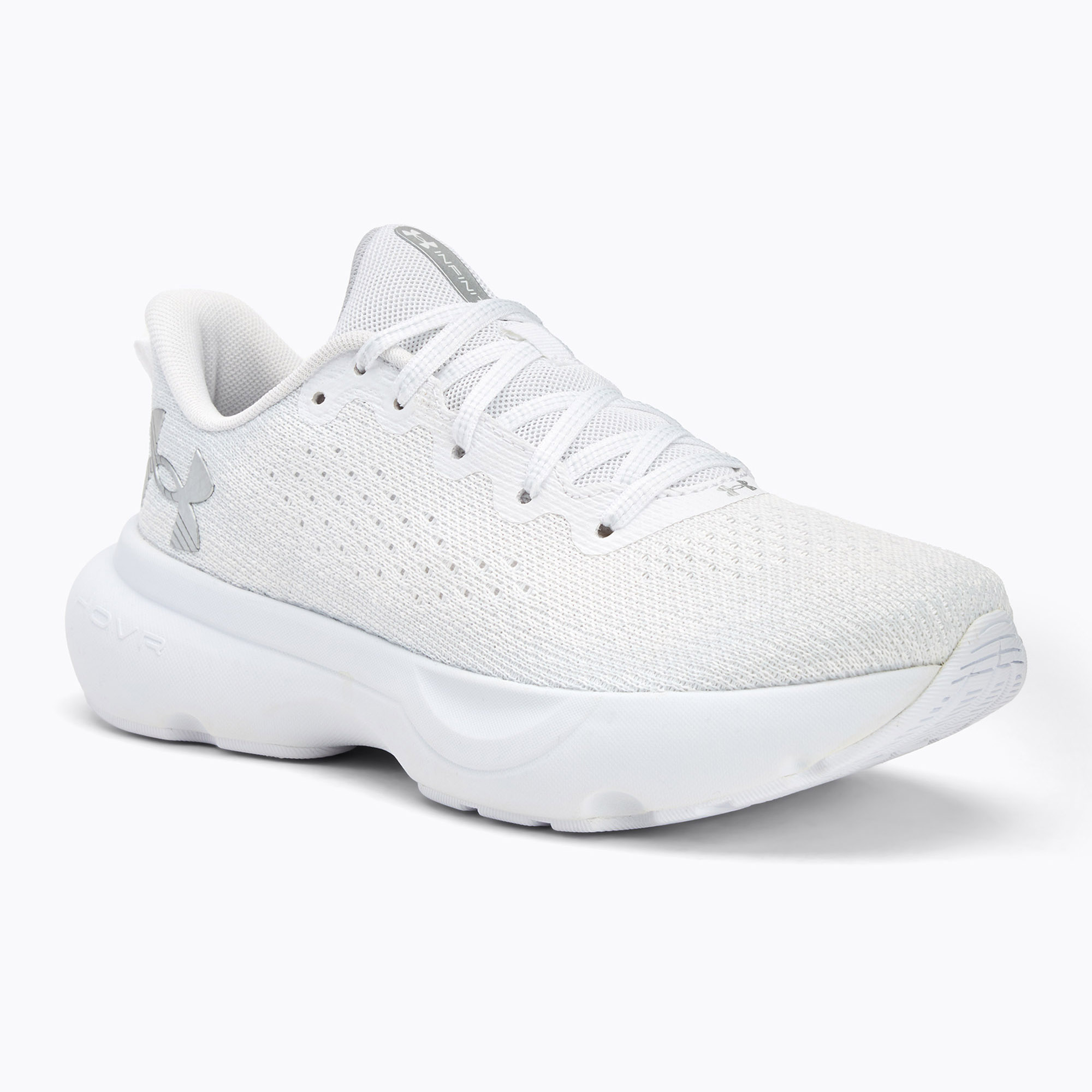 Buty do biegania damskie Under Armour Infinite white/white/metallic silver | WYSYŁKA W 24H | 30 DNI NA ZWROT