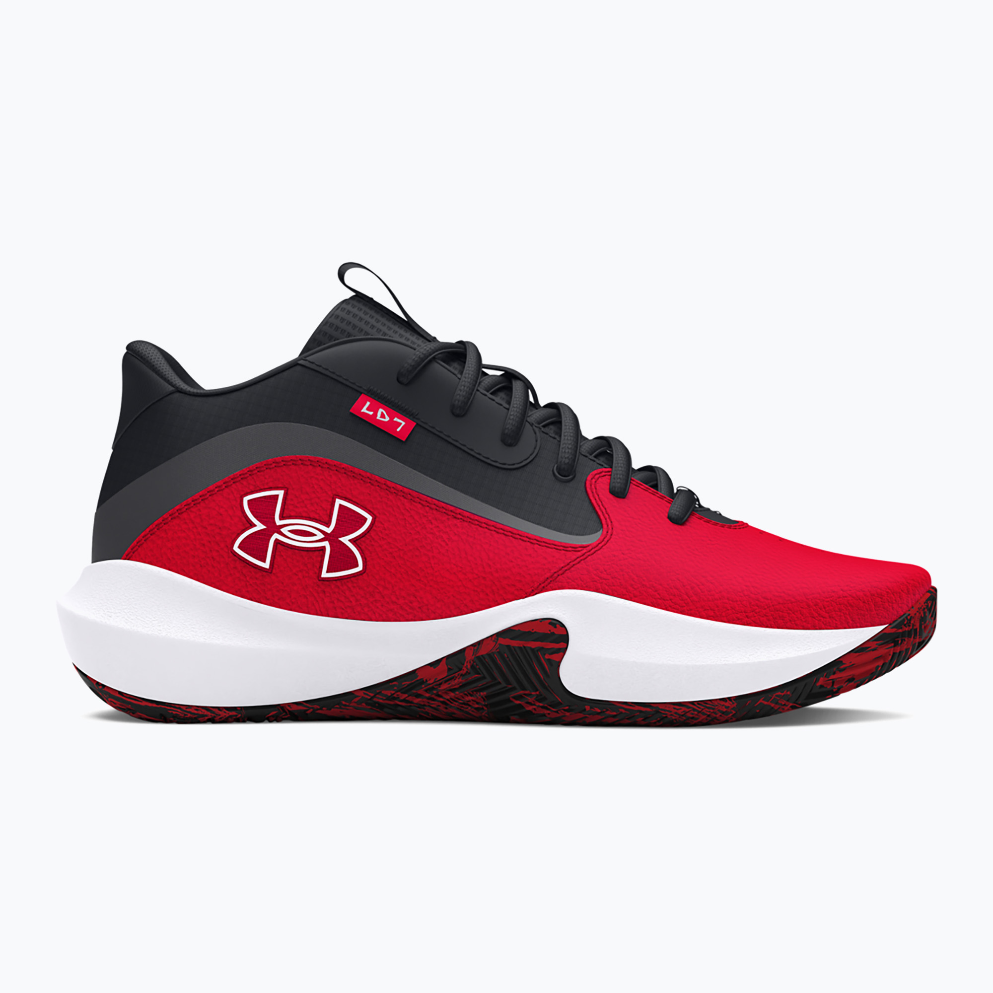 Buty do koszykówki Under Armour Lockdown 7 red/black/white | WYSYŁKA W 24H | 30 DNI NA ZWROT