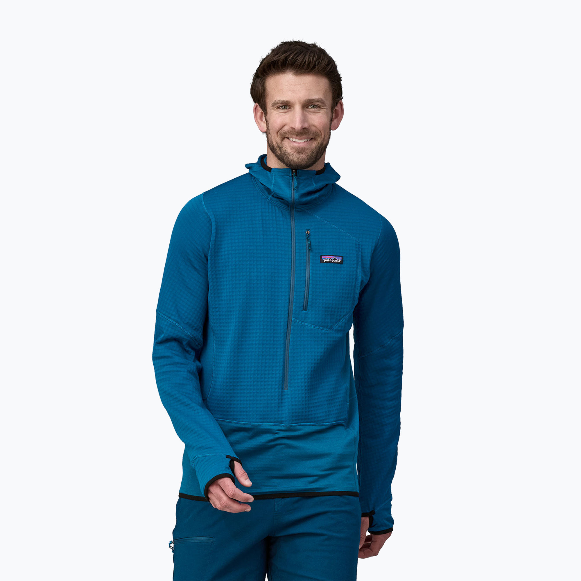 Bluza trekkingowa męska R1 Pullover Hoody endless blue | WYSYŁKA W 24H | 30 DNI NA ZWROT