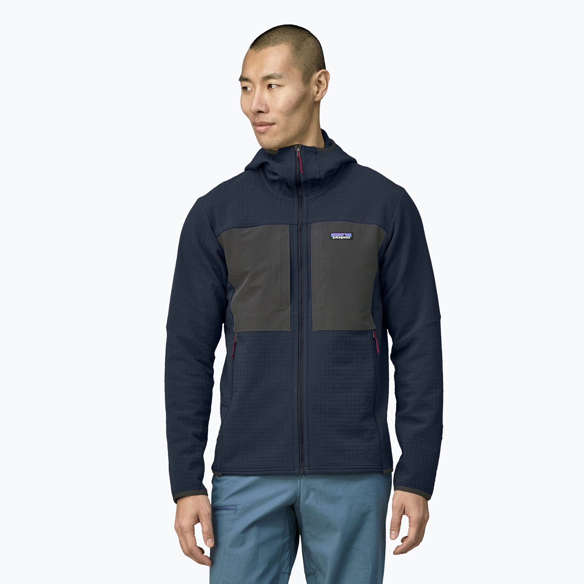 Kurtka softshell męska Patagonia R2 TechFace Hoody new navy | WYSYŁKA W 24H | 30 DNI NA ZWROT