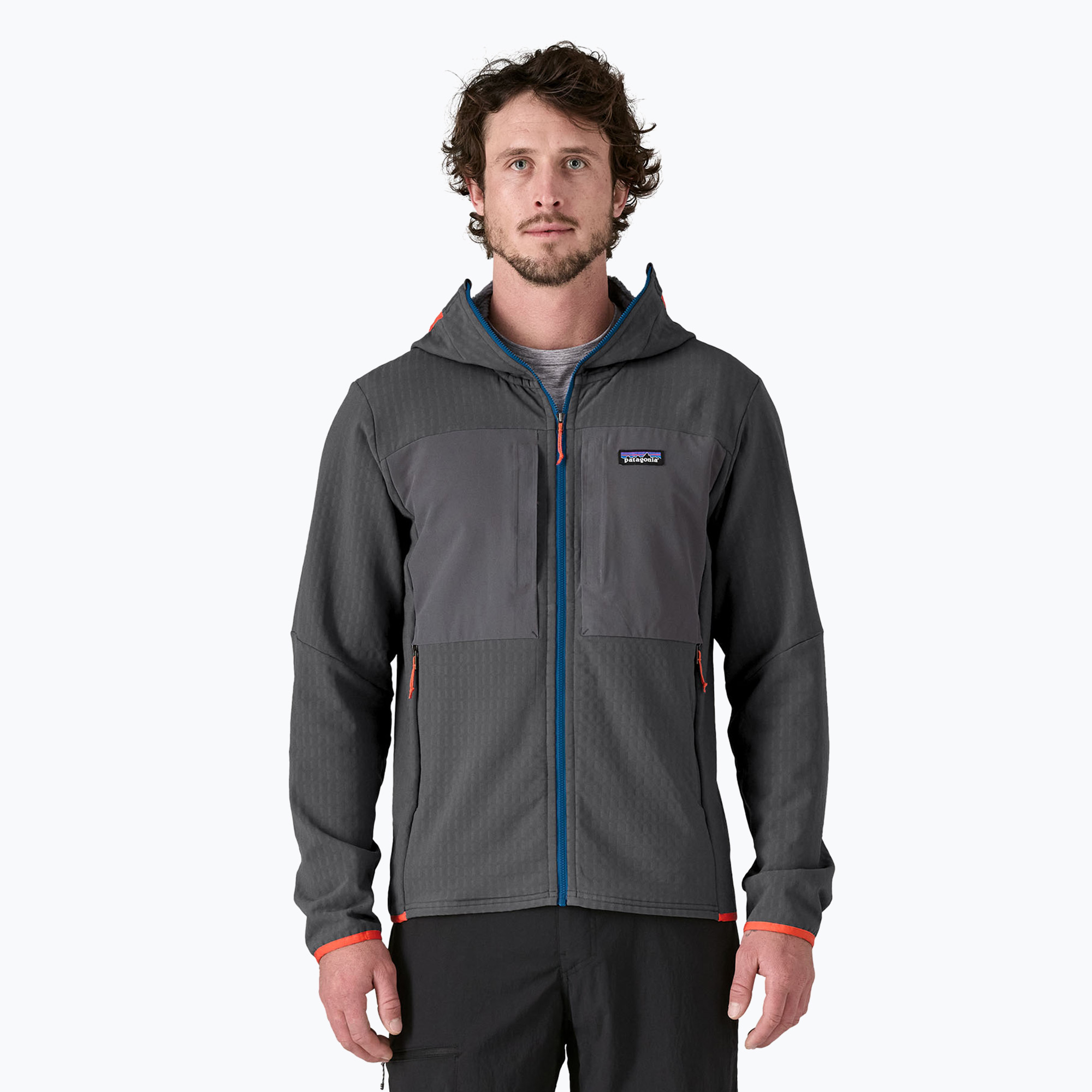 Kurtka softshell męska Patagonia R2 TechFace Hoody forge grey | WYSYŁKA W 24H | 30 DNI NA ZWROT