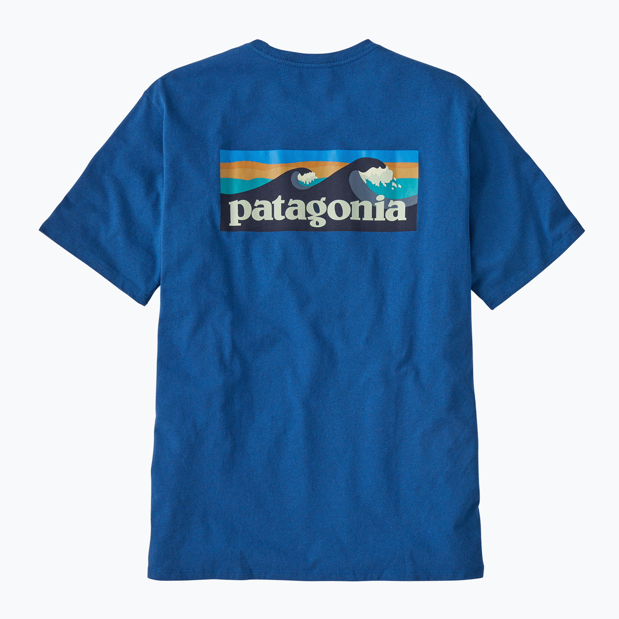 Koszulka męska Patagonia Boardshort Logo Pocket Responsibili endless blue | WYSYŁKA W 24H | 30 DNI NA ZWROT