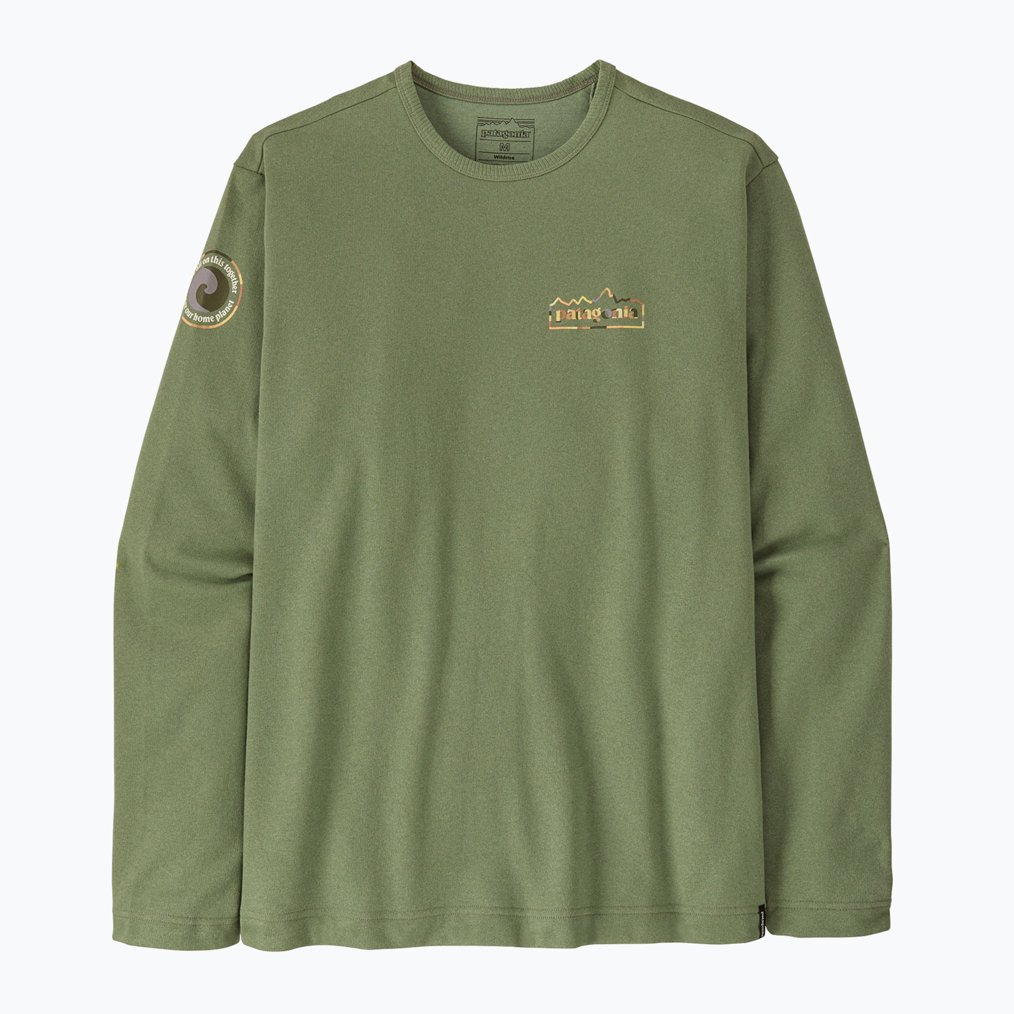 Bluza męska Patagonia Lightweight Unity Fitz Wildrise Crew terrain green | WYSYŁKA W 24H | 30 DNI NA ZWROT