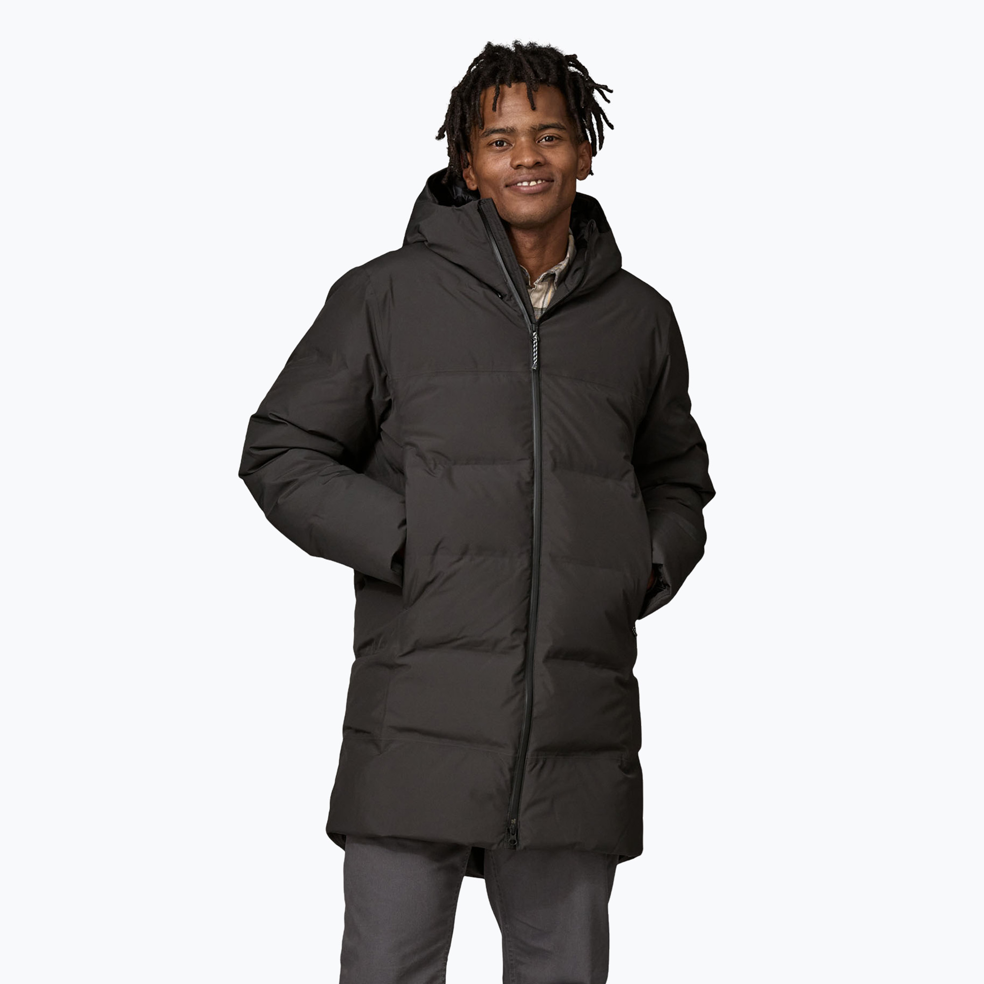 Płaszcz puchowy męski Patagonia Jackson Glacier Parka black | WYSYŁKA W 24H | 30 DNI NA ZWROT