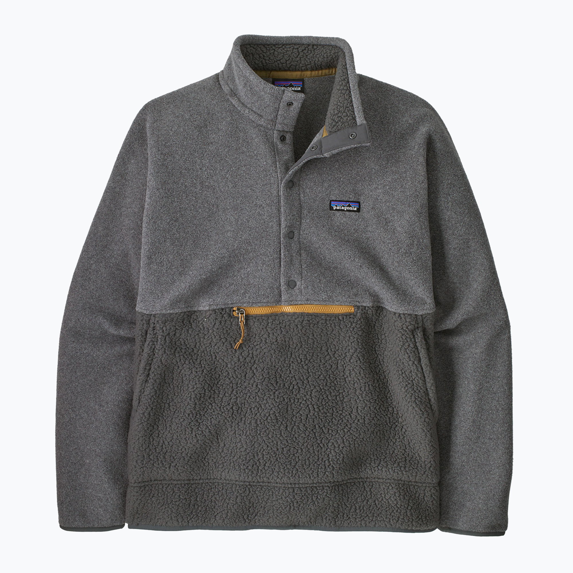 Bluza trekkingowa męska Patagonia Retro Pile 1/2 Snap P/O forge grey | WYSYŁKA W 24H | 30 DNI NA ZWROT