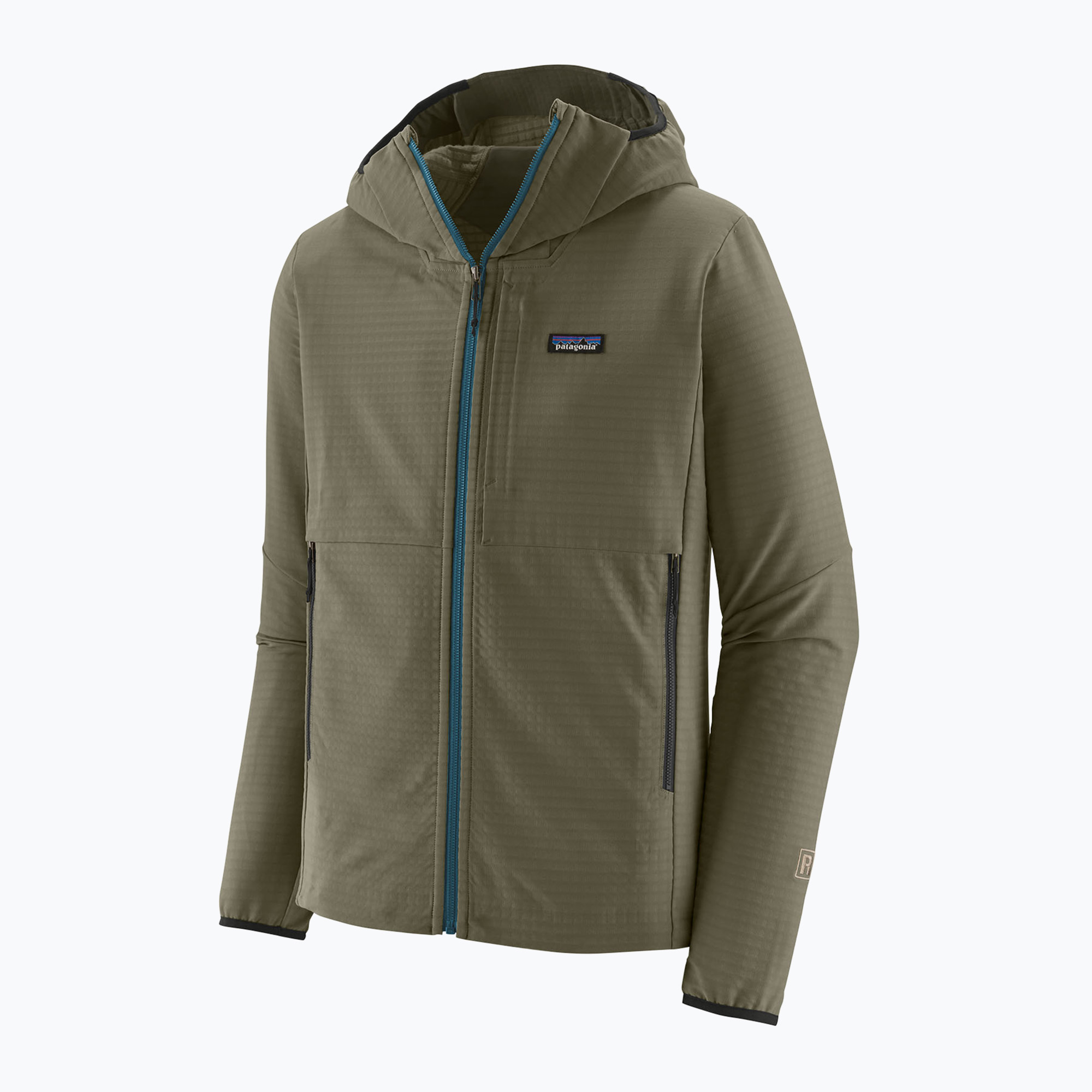 Bluza męska Patagonia R1 TechFace Hoody basin green | WYSYŁKA W 24H | 30 DNI NA ZWROT