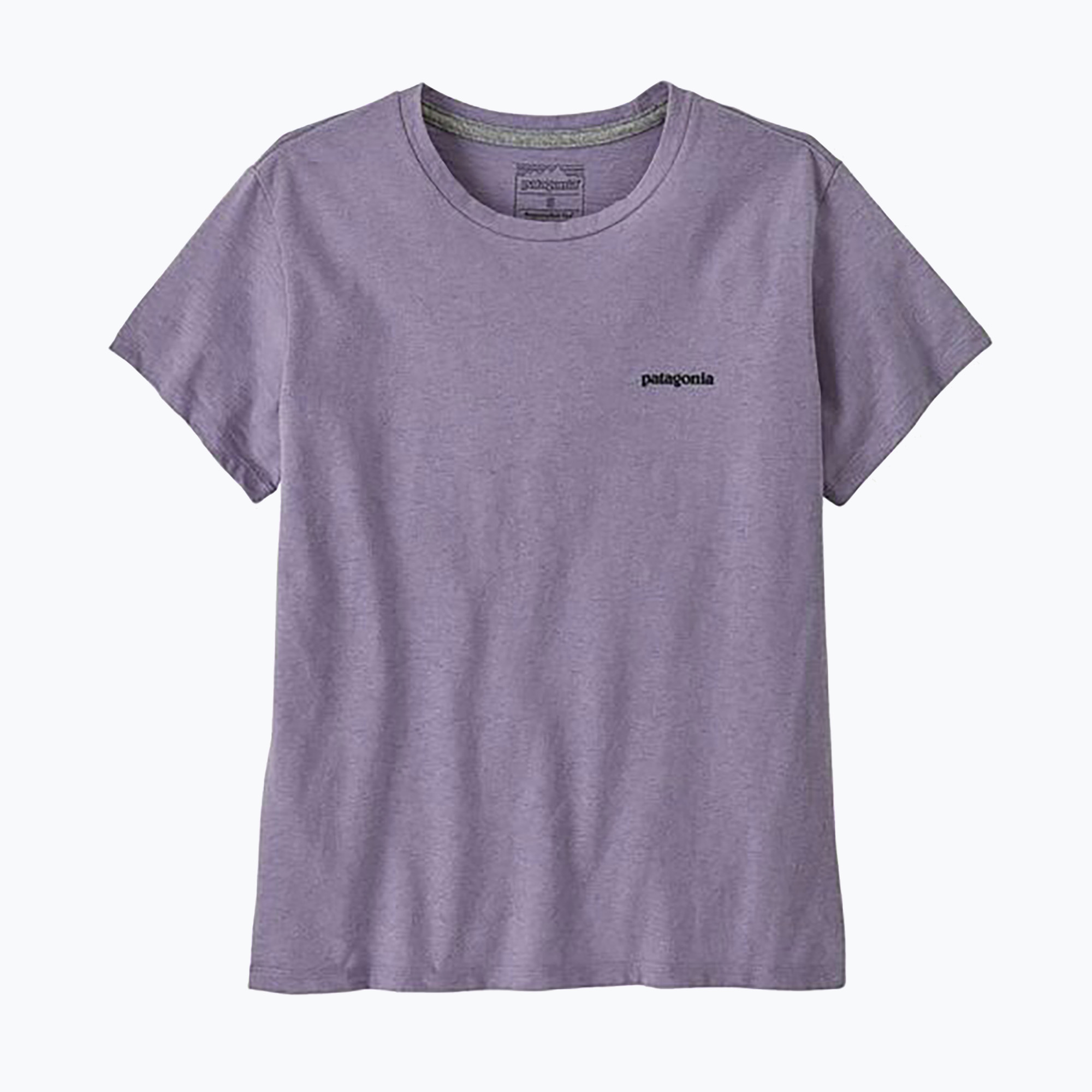 Koszulka damska Patagonia P-6 Logo Responsibili-Tee concrete purple 