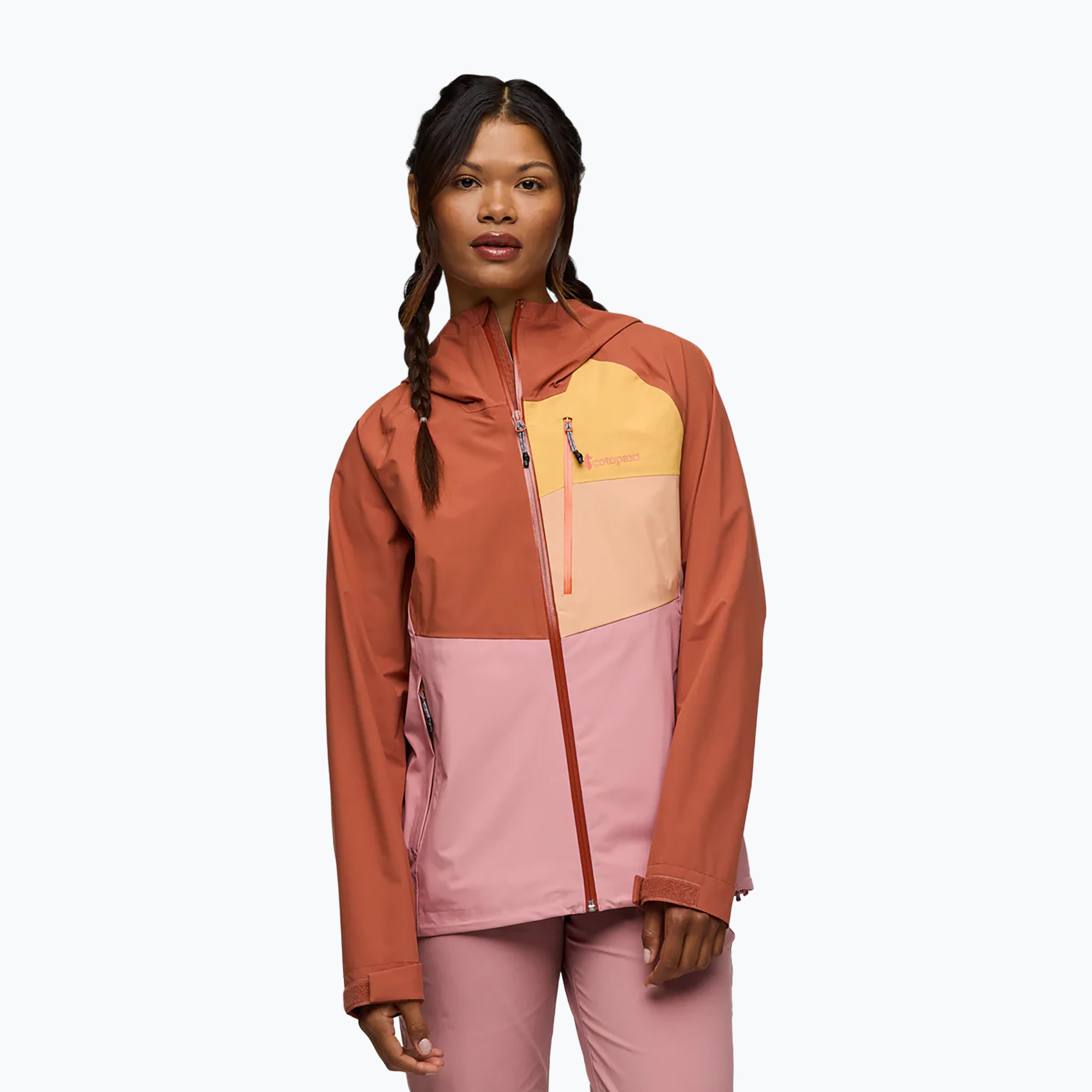 Kurtka przeciwdeszczowa damska Cotopaxi Impermeo 3L Hooded Shell faded brick/rose 