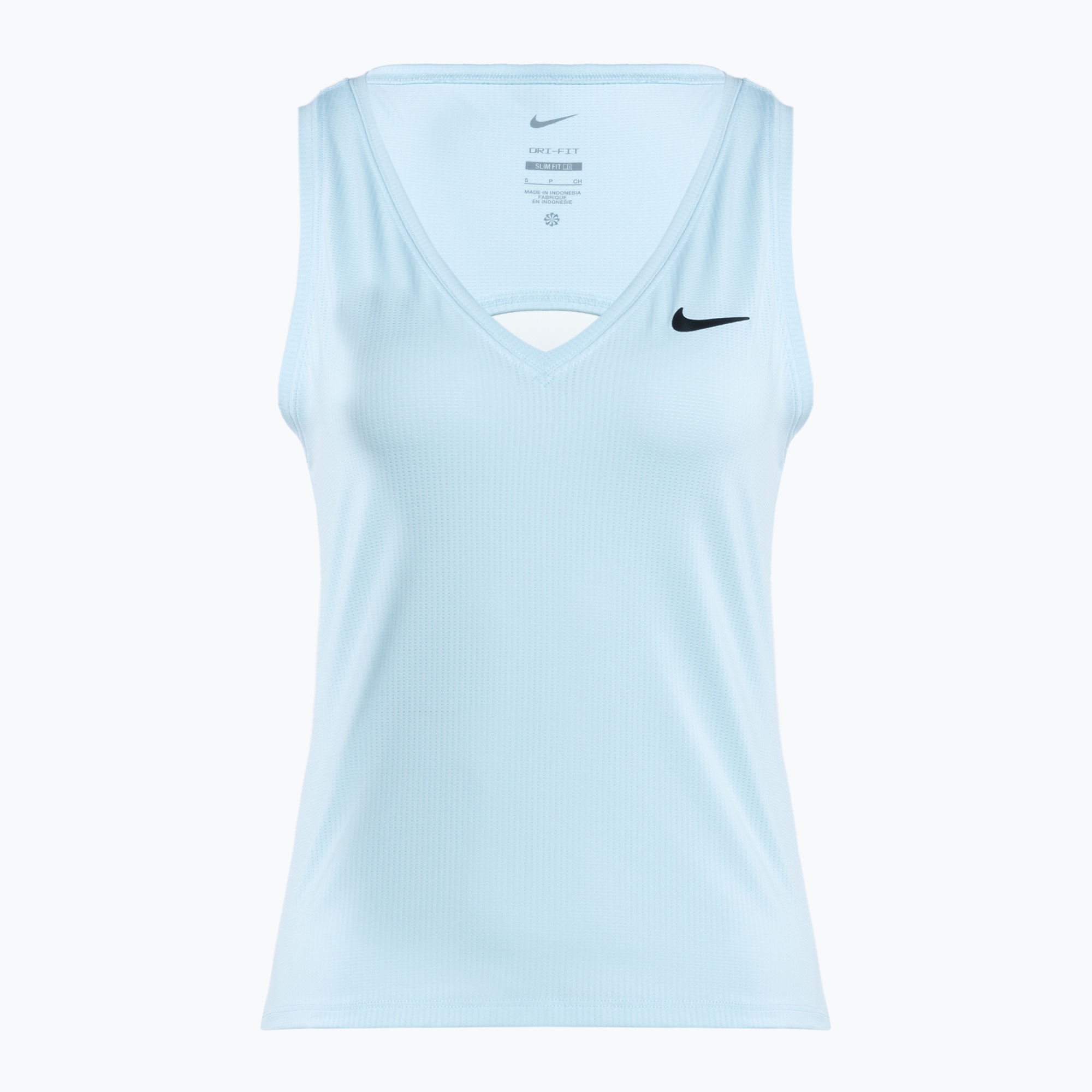 Tank top tenisowy damski Nike Court Dri-Fit Victory Tank glacier blue/black | WYSYŁKA W 24H | 30 DNI NA ZWROT