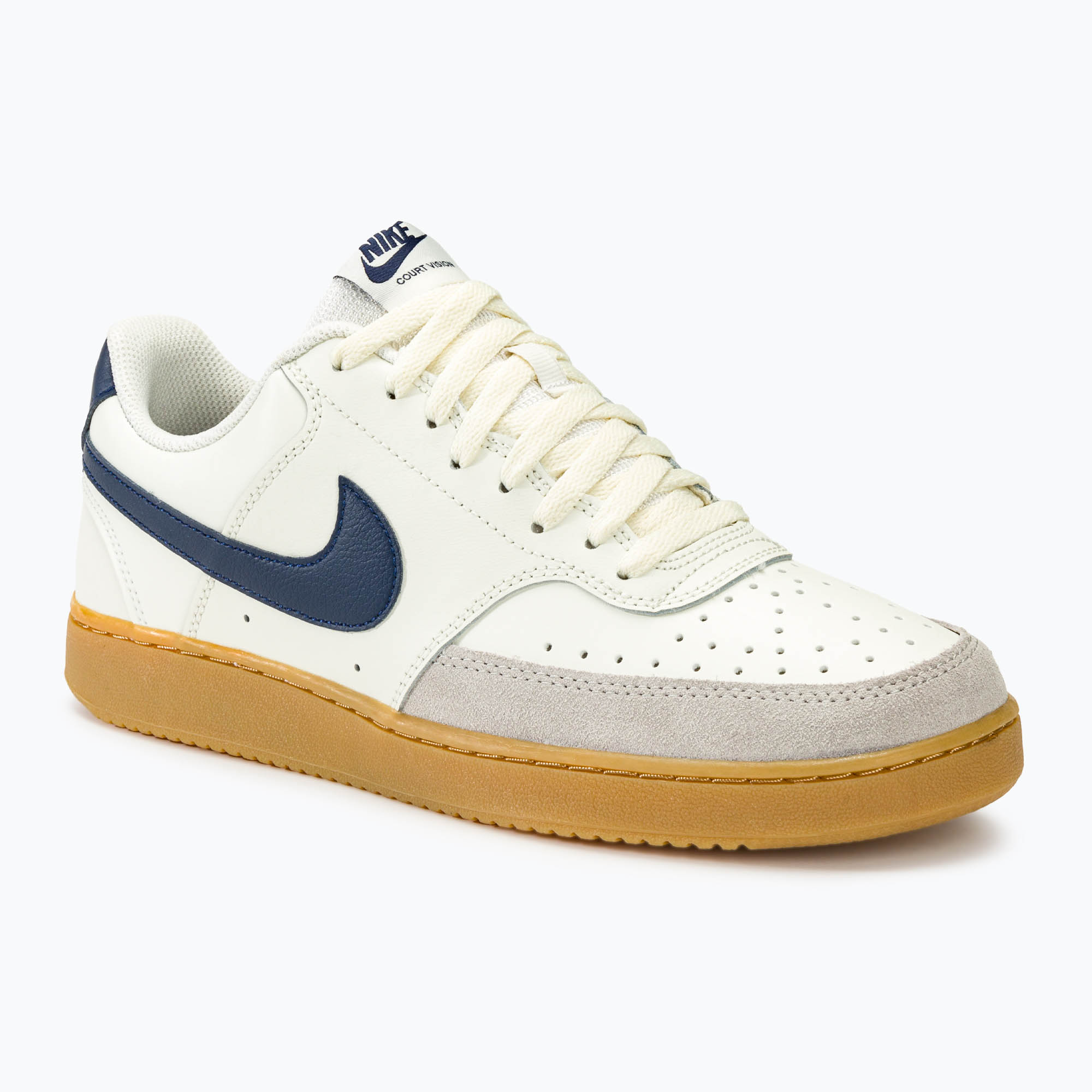 Buty męskie Nike Court Vision Low sail / gum light brown / light iron ore / midnight navy | WYSYŁKA W 24H | 30 DNI NA ZWROT