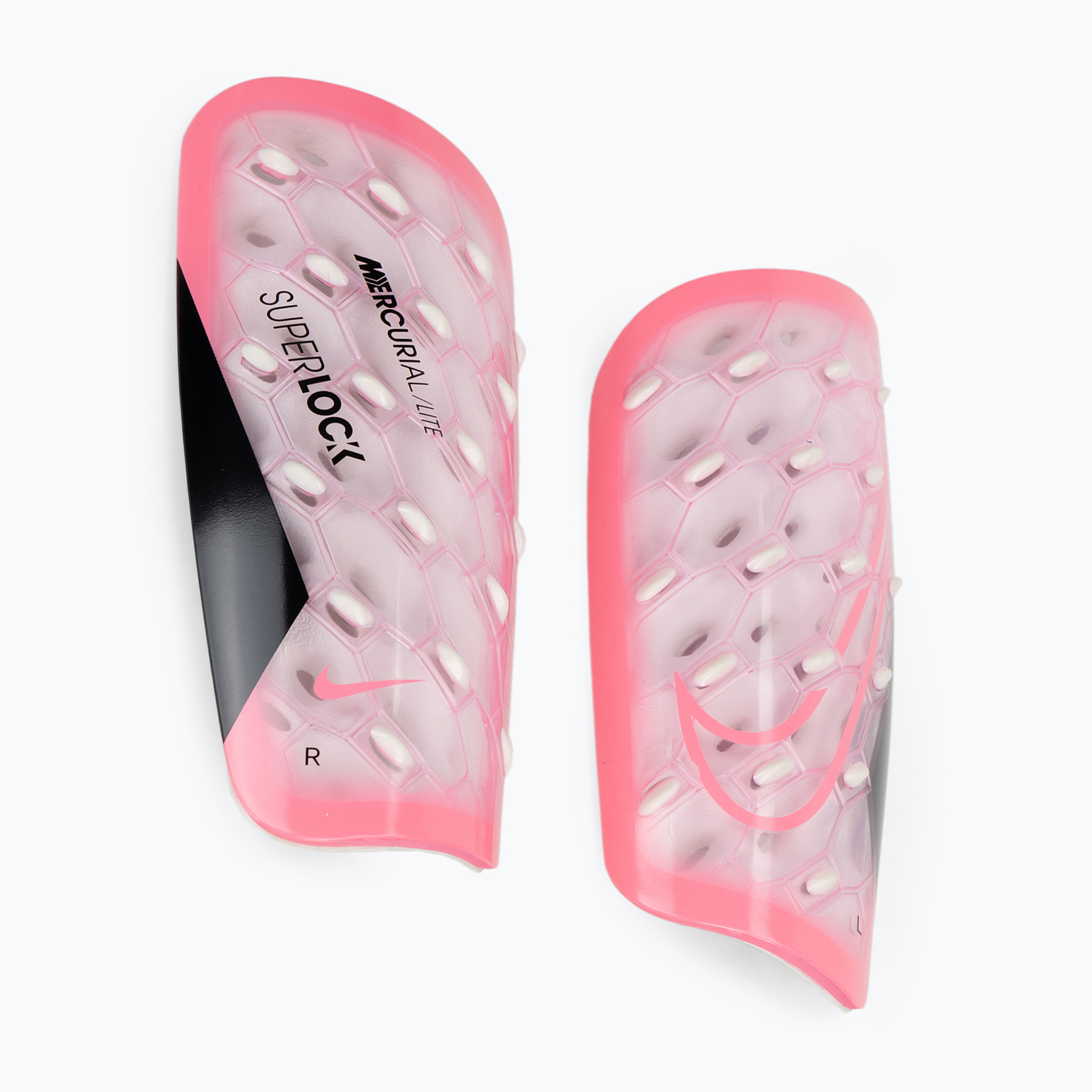 Ochraniacze na golenie Nike Mercurial Lite SuperLock sunset pulse/black 