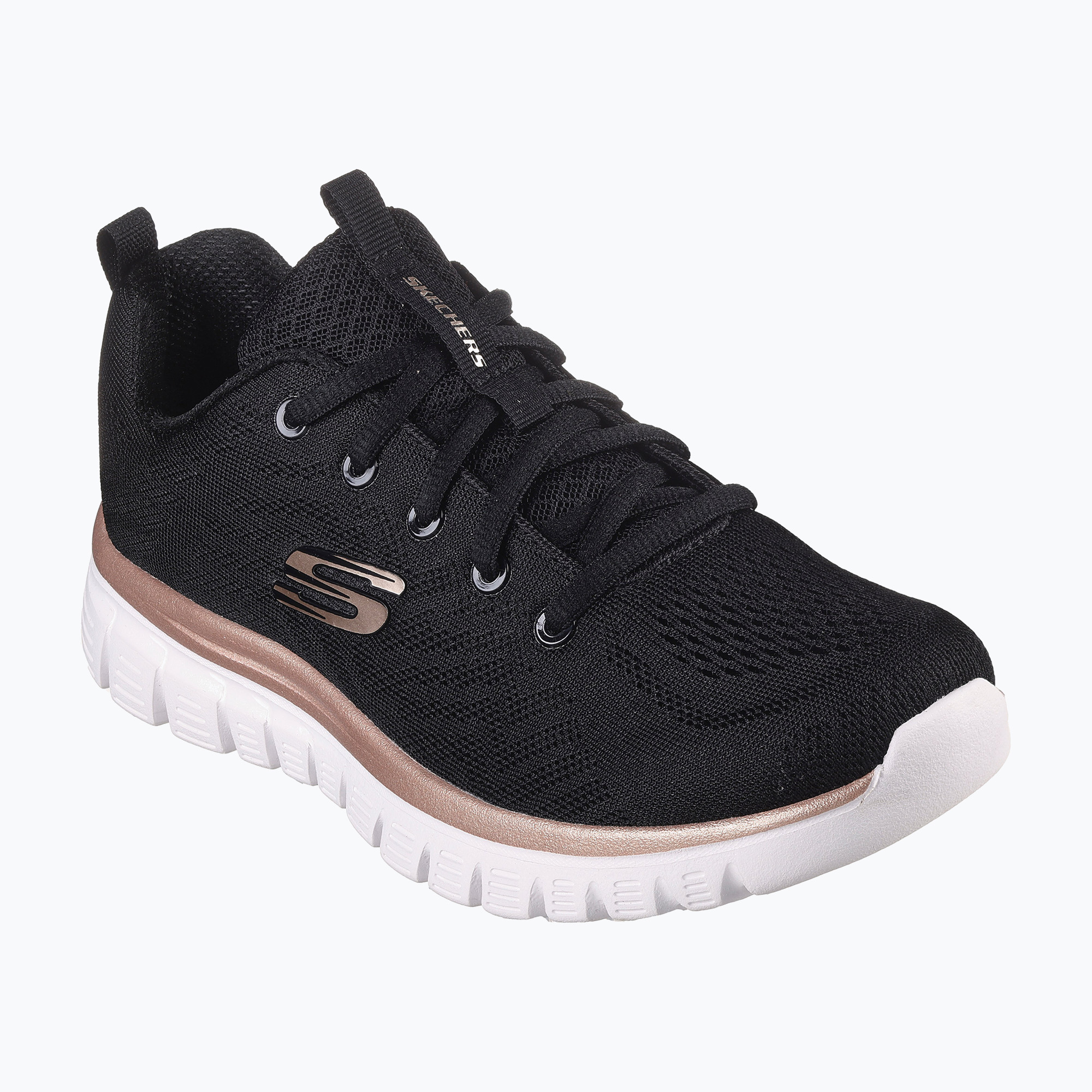 Buty damskie SKECHERS Graceful Get Connected black/golda | WYSYŁKA W 24H | 30 DNI NA ZWROT