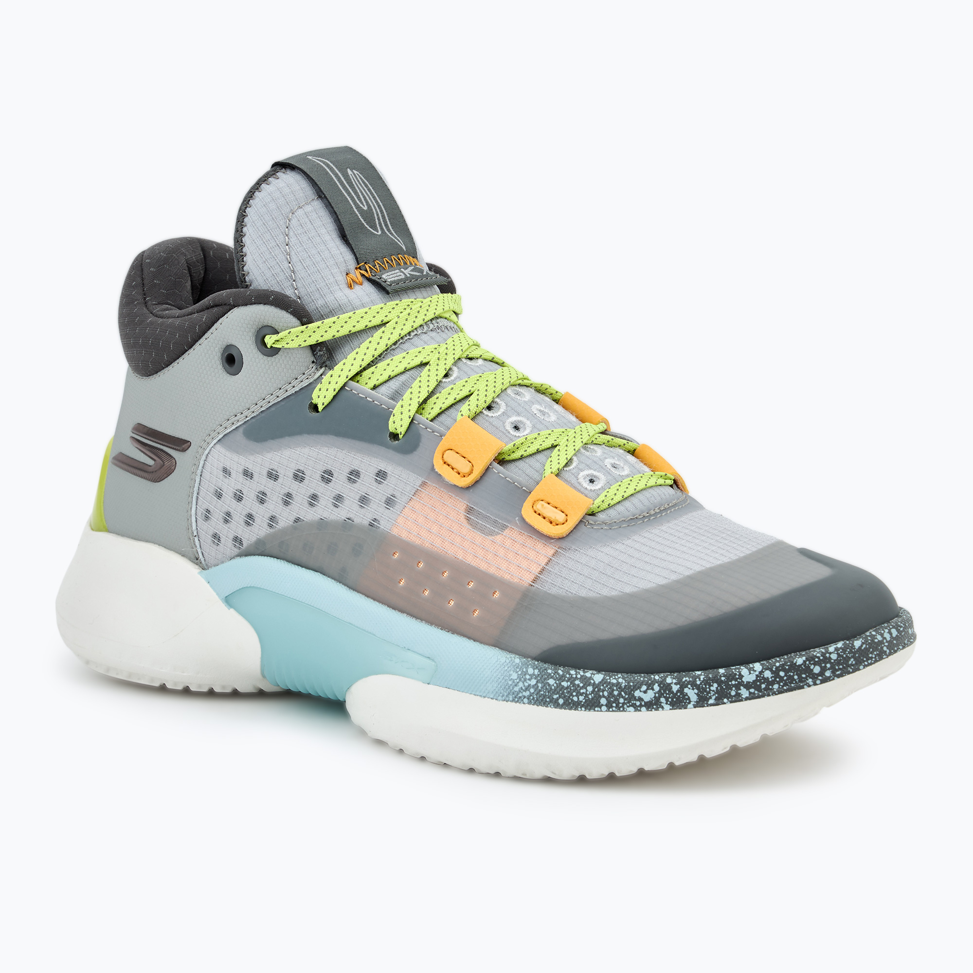 Buty do koszykówki męskie SKECHERS SKX Resagrip gray/yellow | WYSYŁKA W 24H | 30 DNI NA ZWROT