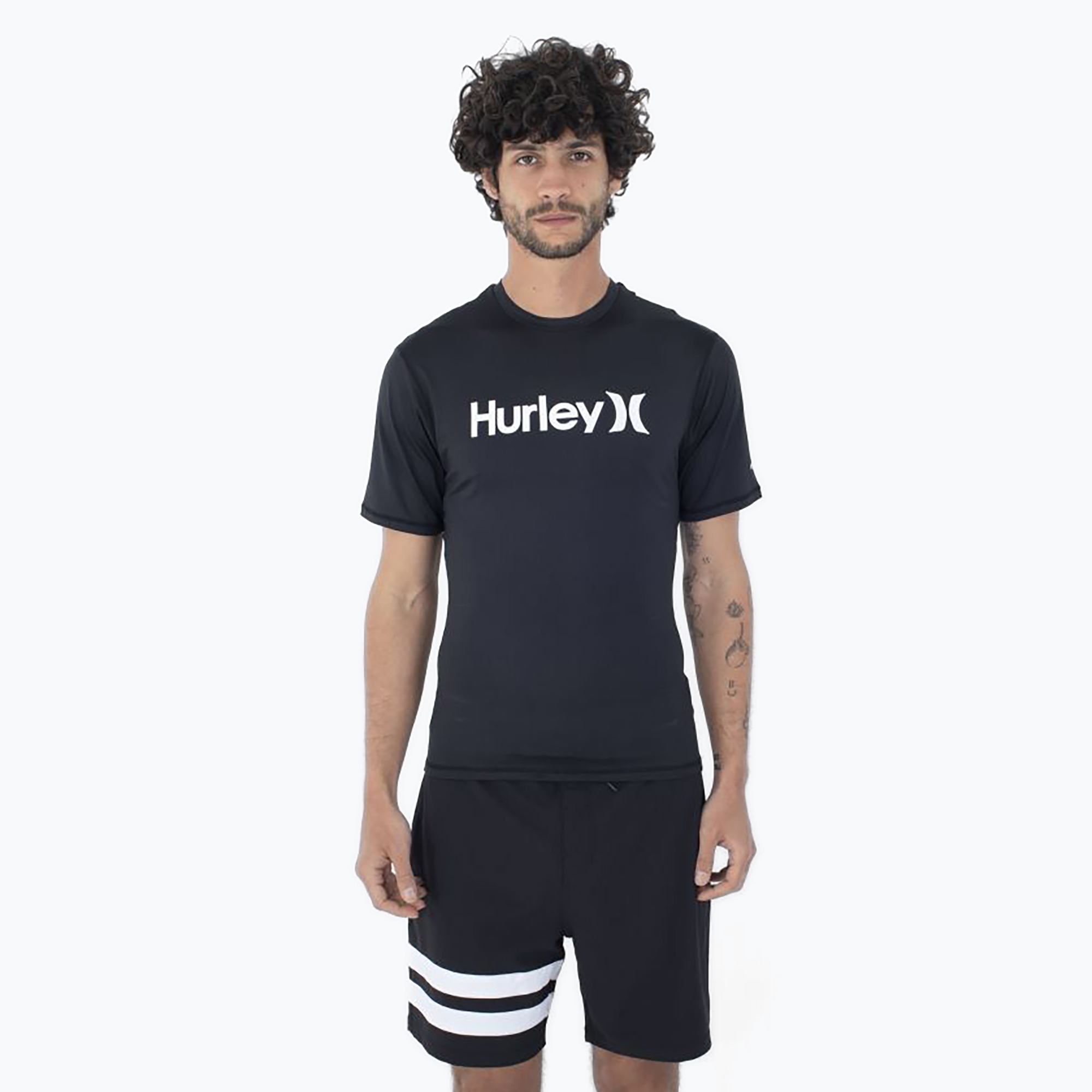 Koszulka męska Hurley O&O Quickdry Rashguard black 