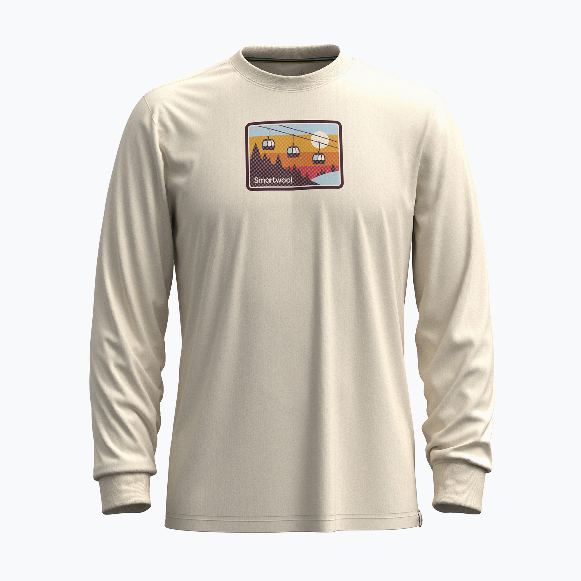 Longsleeve męski Smartwool Gondola Ride Graphic almond | WYSYŁKA W 24H | 30 DNI NA ZWROT