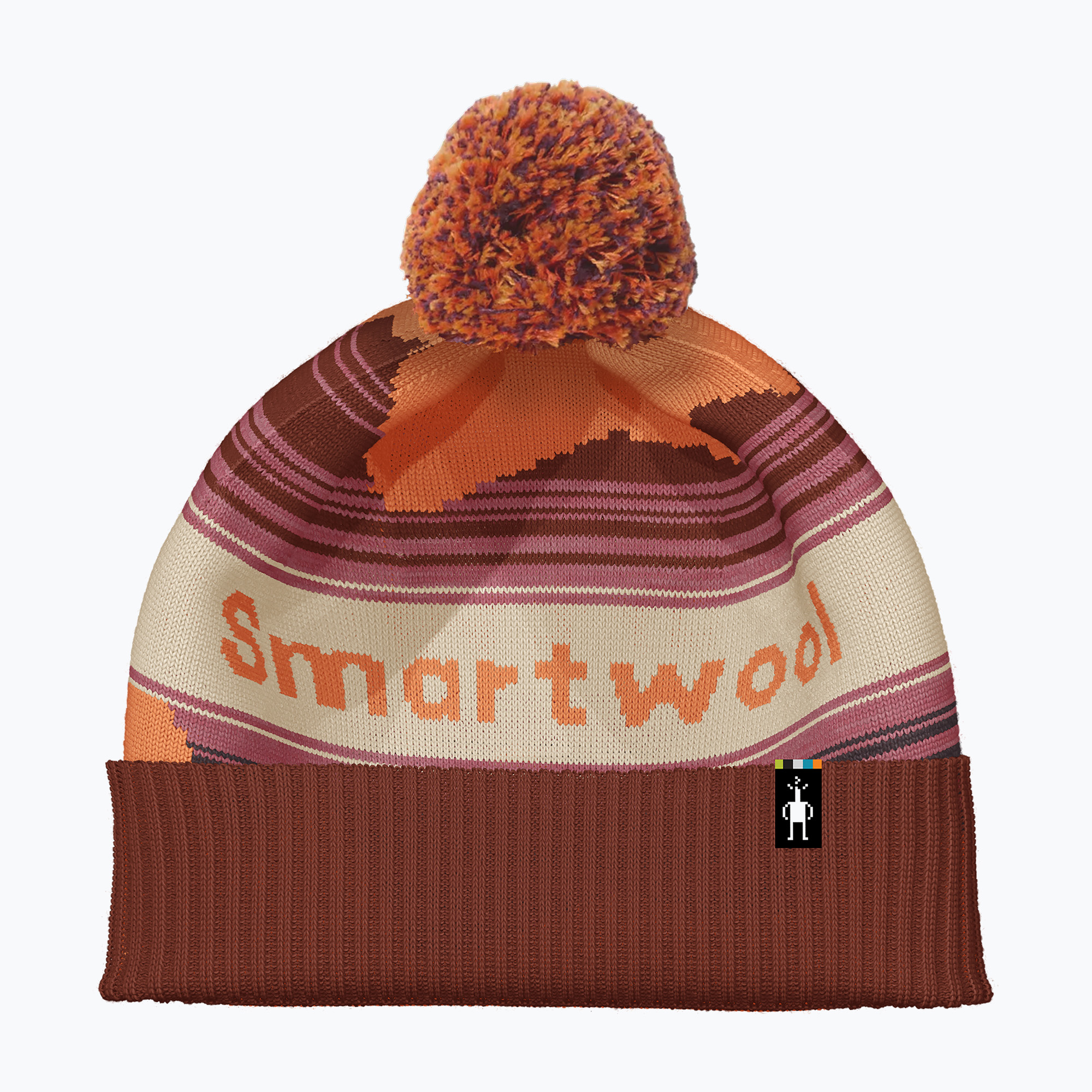 Czapka zimowa Smartwool Knit Winter Pattern POM apricot | WYSYŁKA W 24H | 30 DNI NA ZWROT