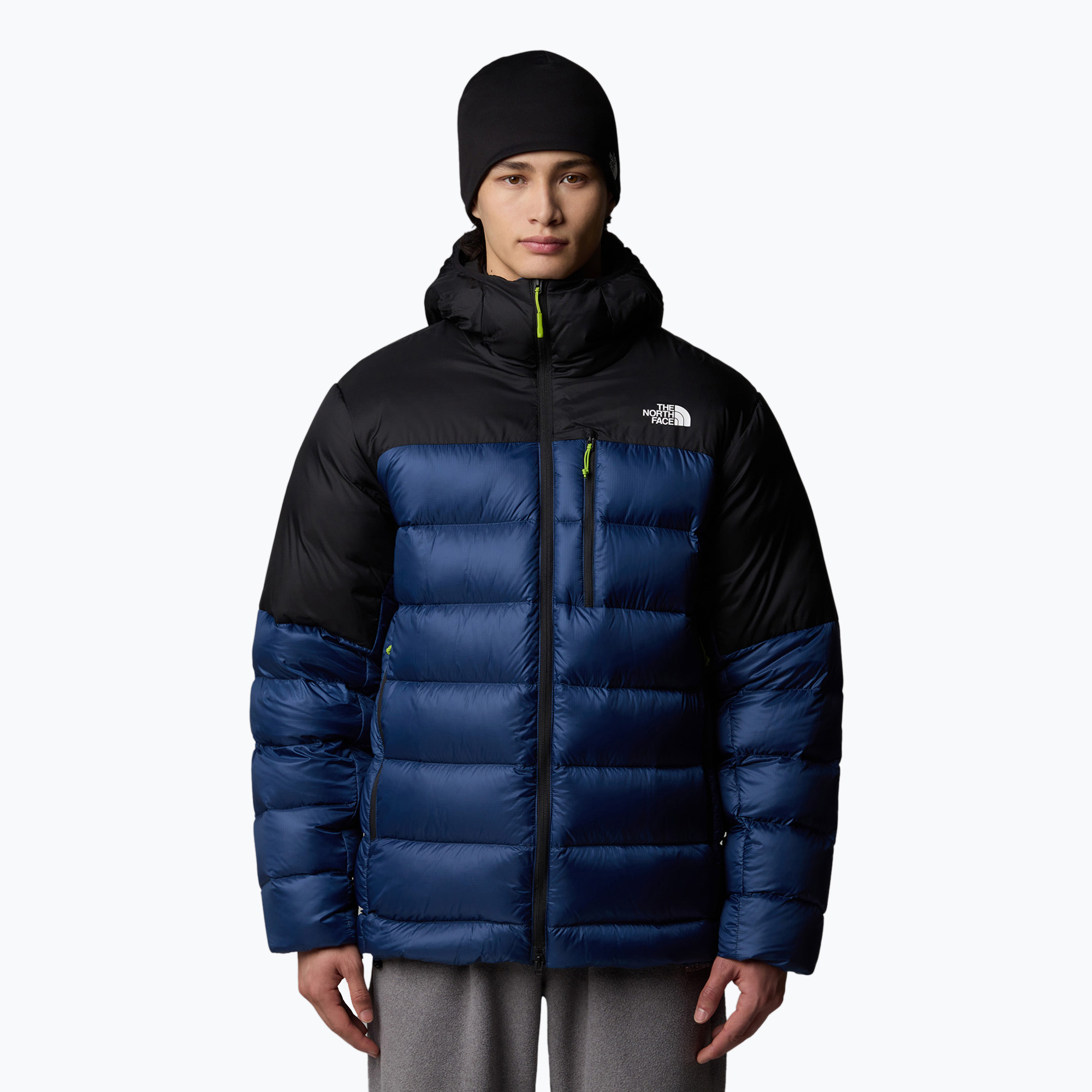 Kurtka męska The North Face Kalix Down Hoodie shady blue/black | WYSYŁKA W 24H | 30 DNI NA ZWROT