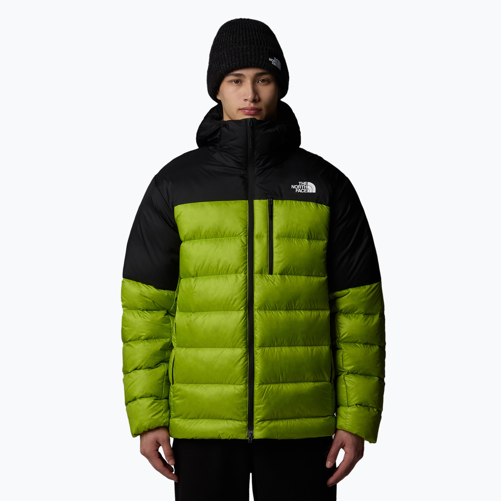 Kurtka męska The North Face Kalix Down Hoodie meadow grass/black | WYSYŁKA W 24H | 30 DNI NA ZWROT