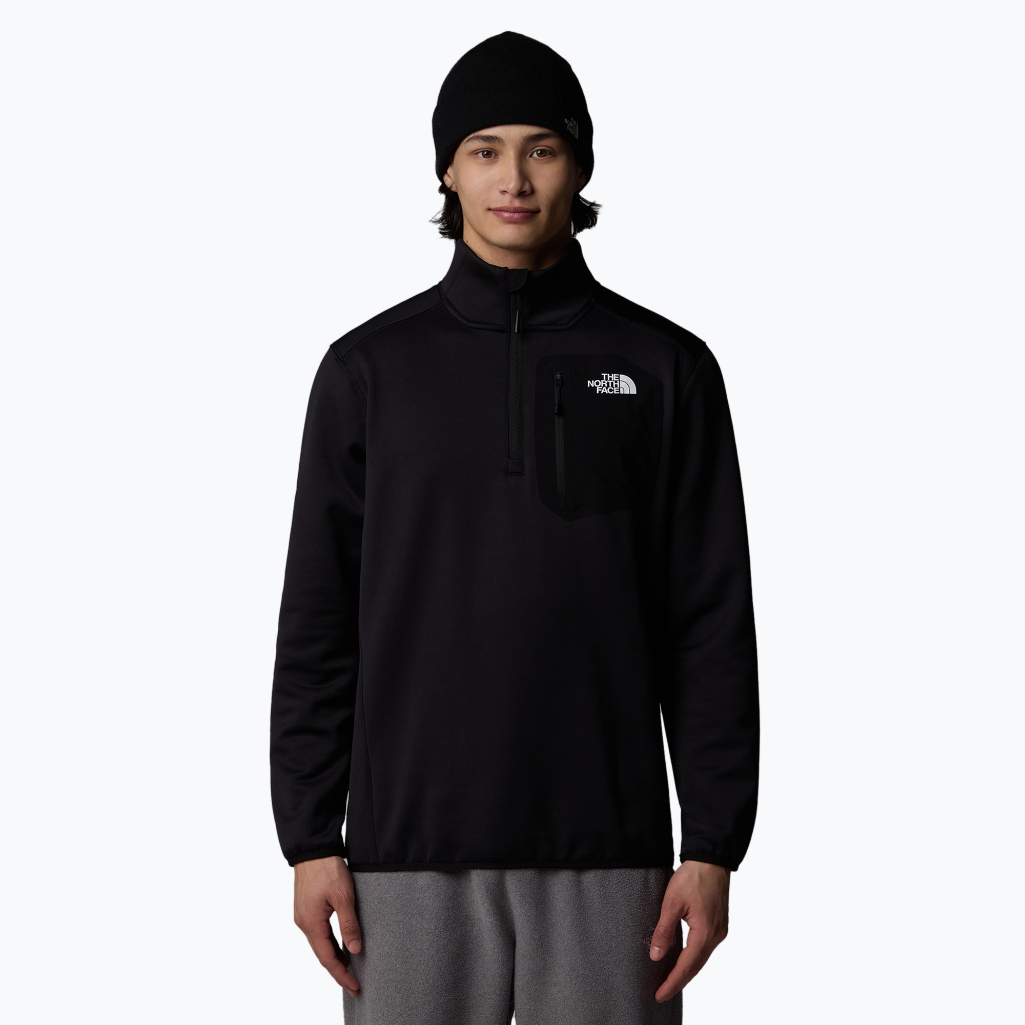 Bluza męska The North Face Crest 1/4 Zip black | WYSYŁKA W 24H | 30 DNI NA ZWROT