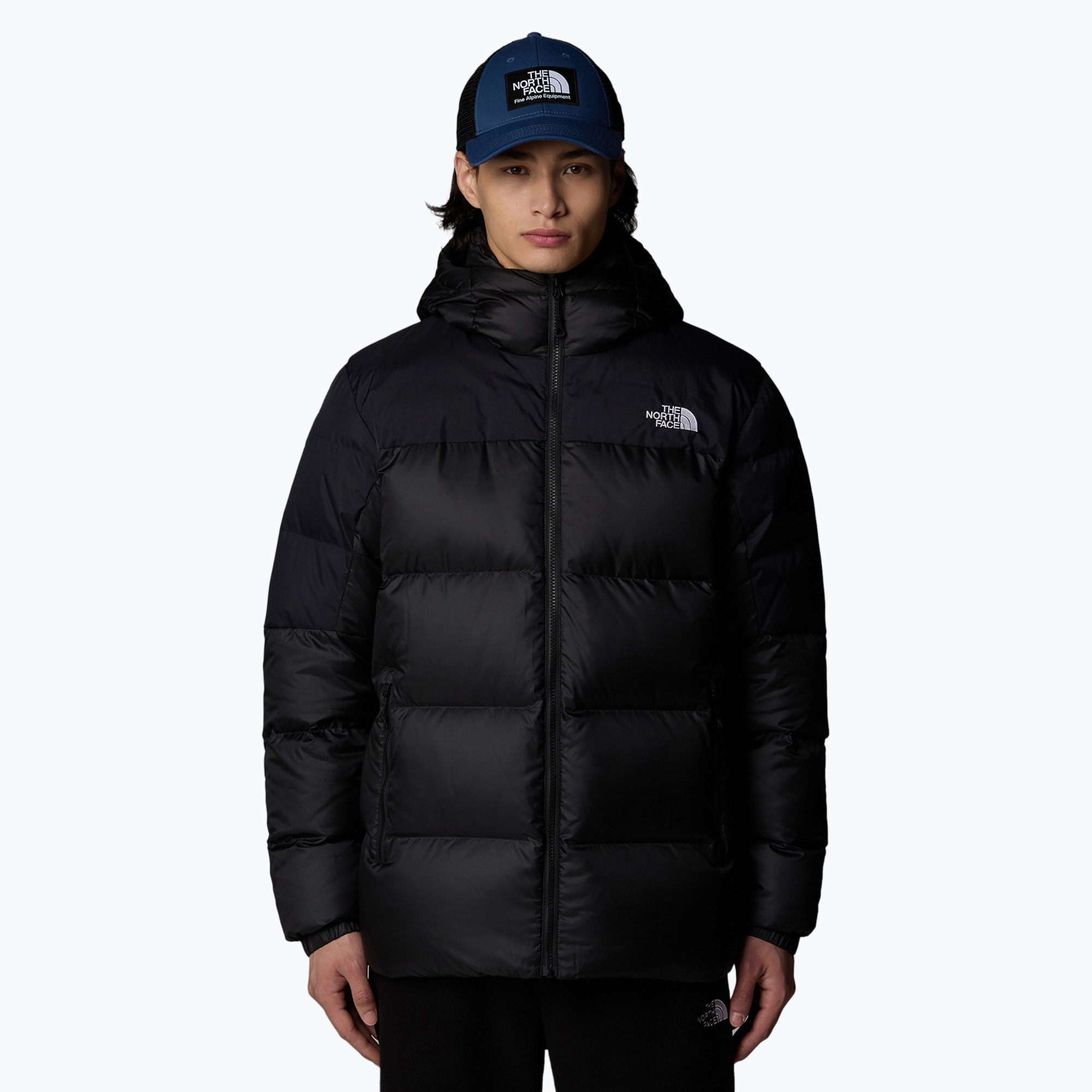 Kurtka puchowa męska The North Face Diablo Down 2.0 Hoodie black heather/blk | WYSYŁKA W 24H | 30 DNI NA ZWROT