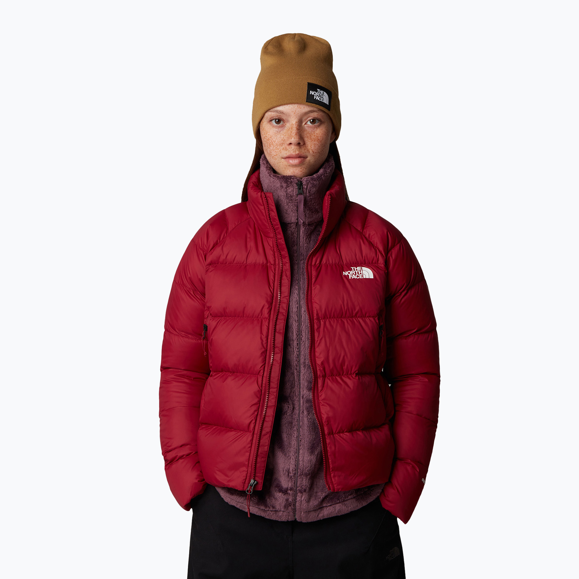 Kurtka puchowa damska The North Face Hyalite Down Jacket beetroot | WYSYŁKA W 24H | 30 DNI NA ZWROT