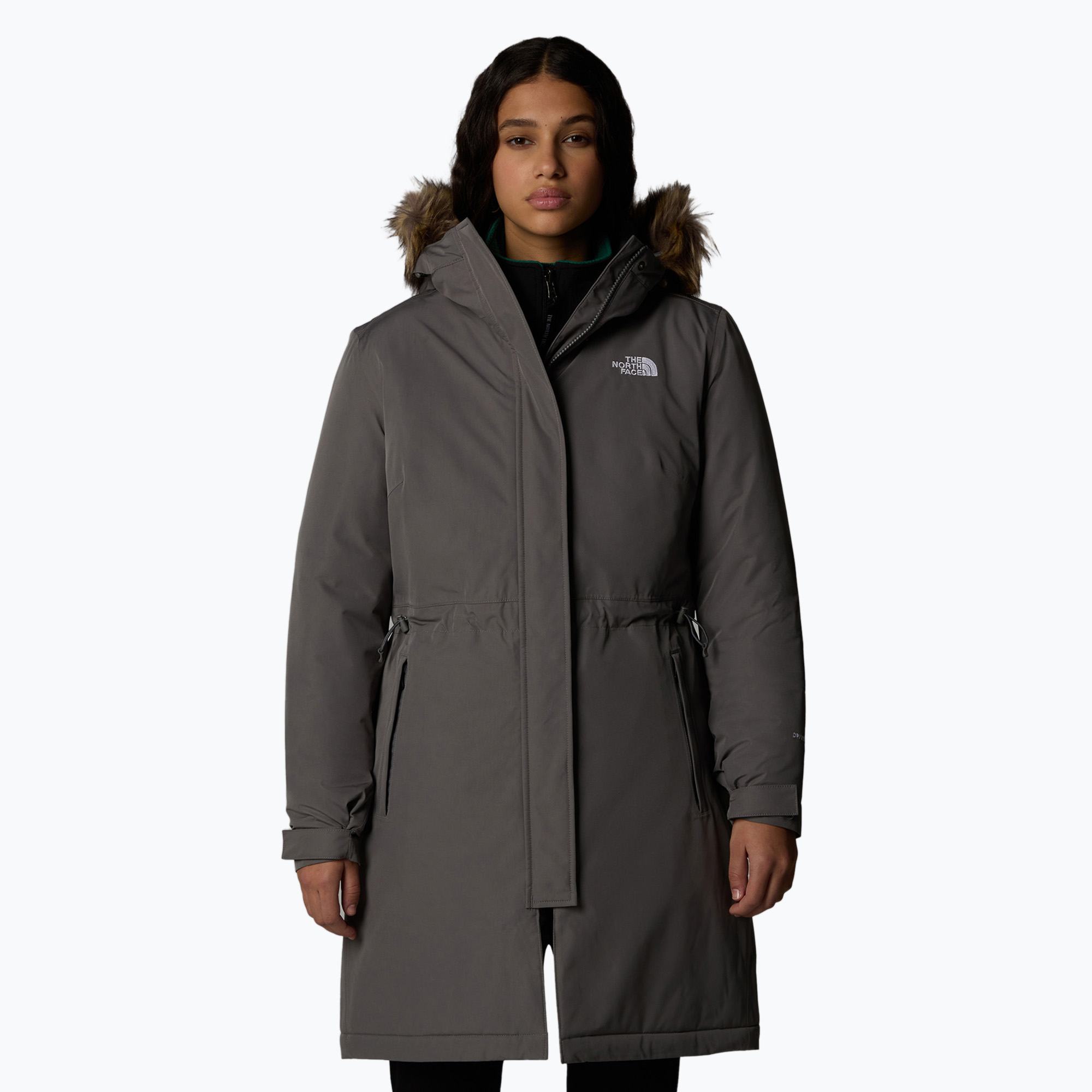 Płaszcz puchowy damski The North Face Zaneck Parka smoked pearl | WYSYŁKA W 24H | 30 DNI NA ZWROT