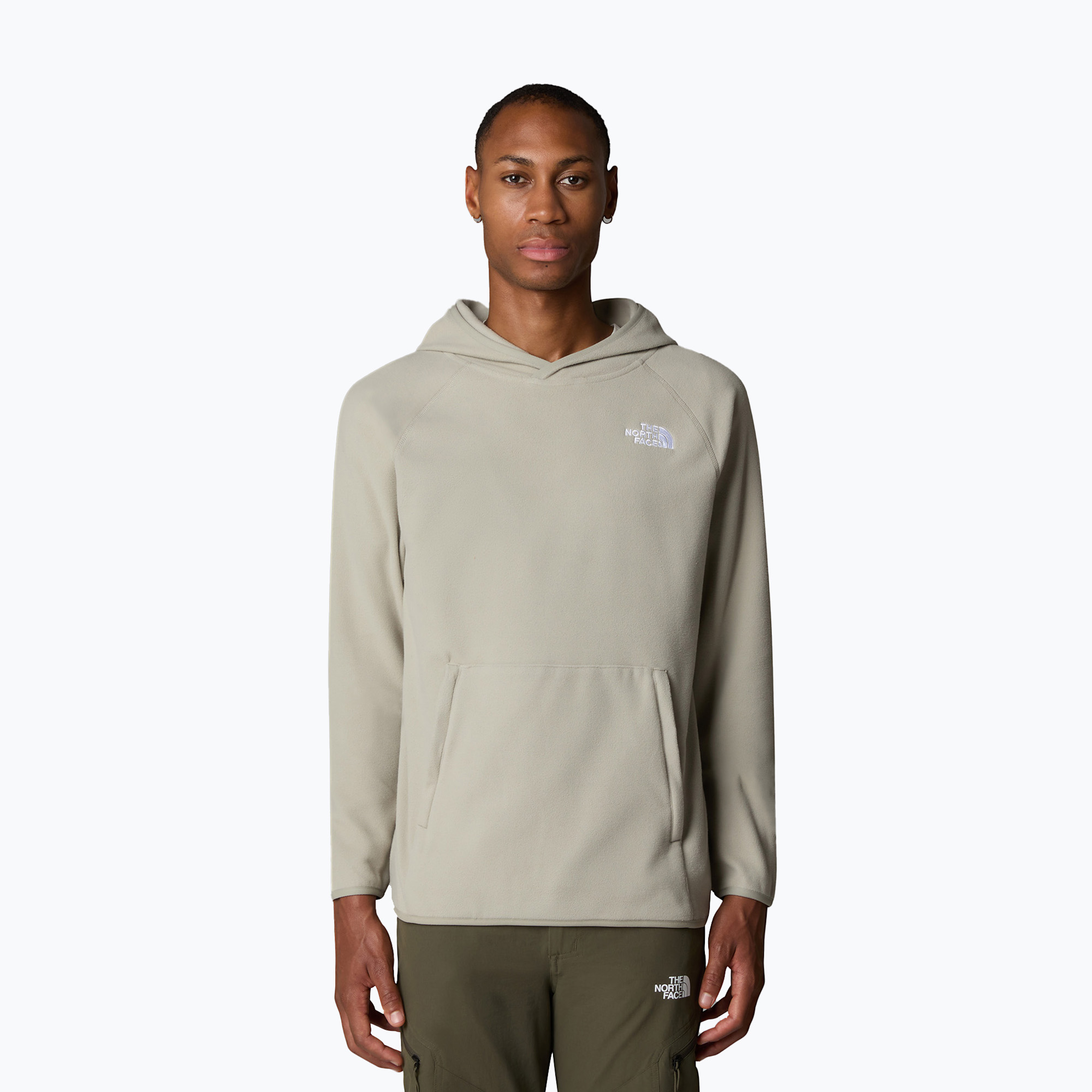 Bluza męska The North Face 100 Glacier Hoodie clay grey | WYSYŁKA W 24H | 30 DNI NA ZWROT