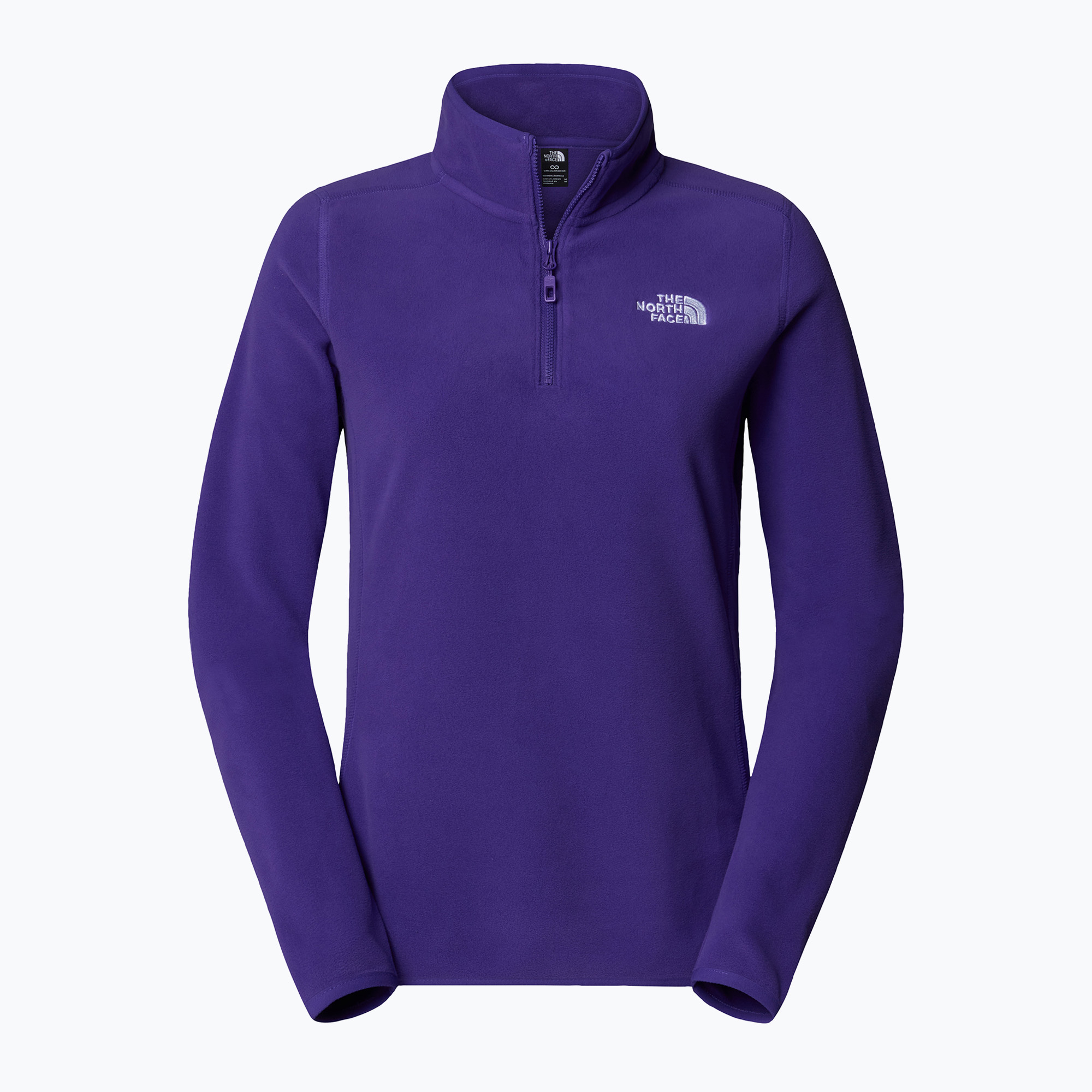 Bluza damska The North Face 100 Glacier 1/4 Zip peak purple | WYSYŁKA W 24H | 30 DNI NA ZWROT